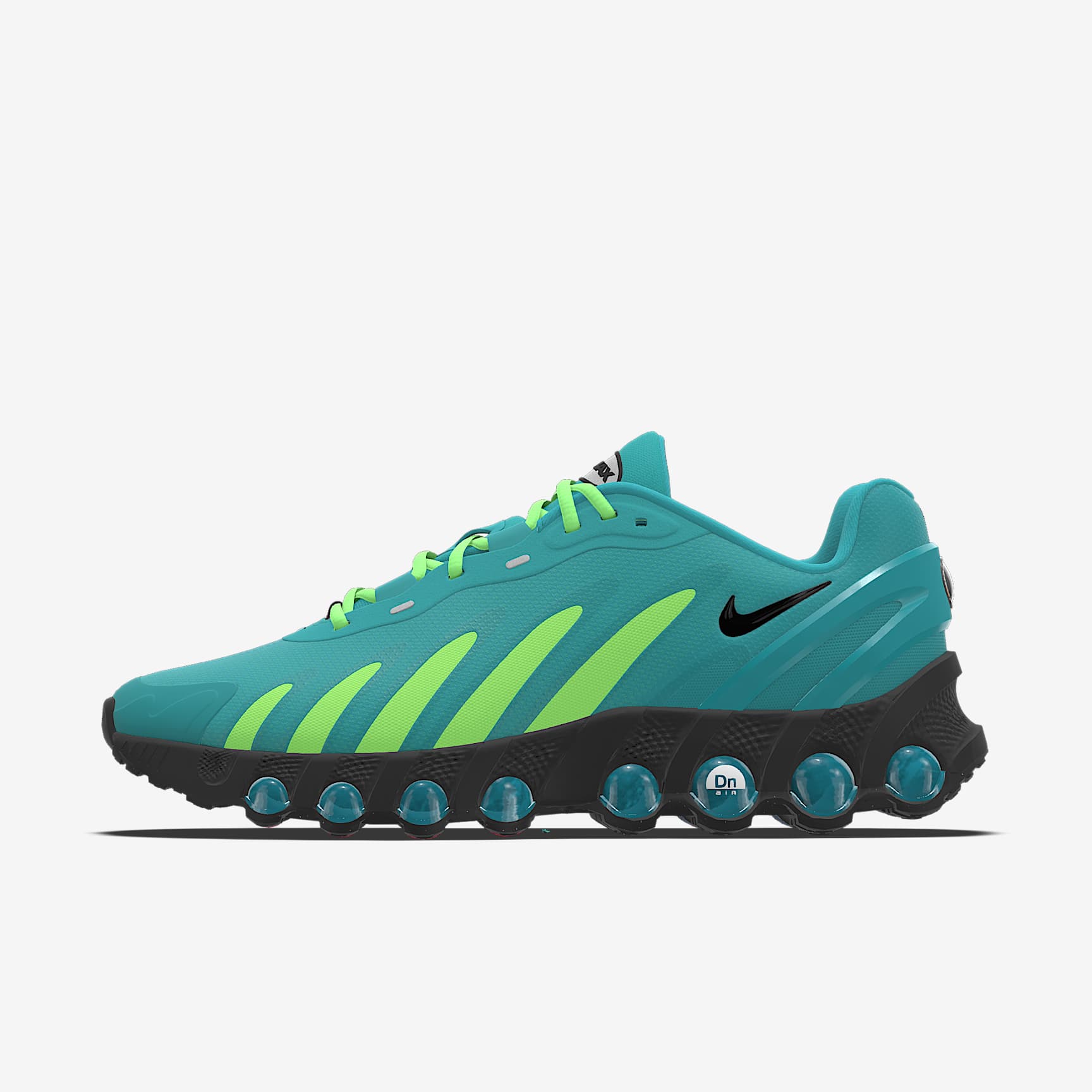 Nike Air Max DN By You – Teal/Lime Green/Black Custom Sneaker