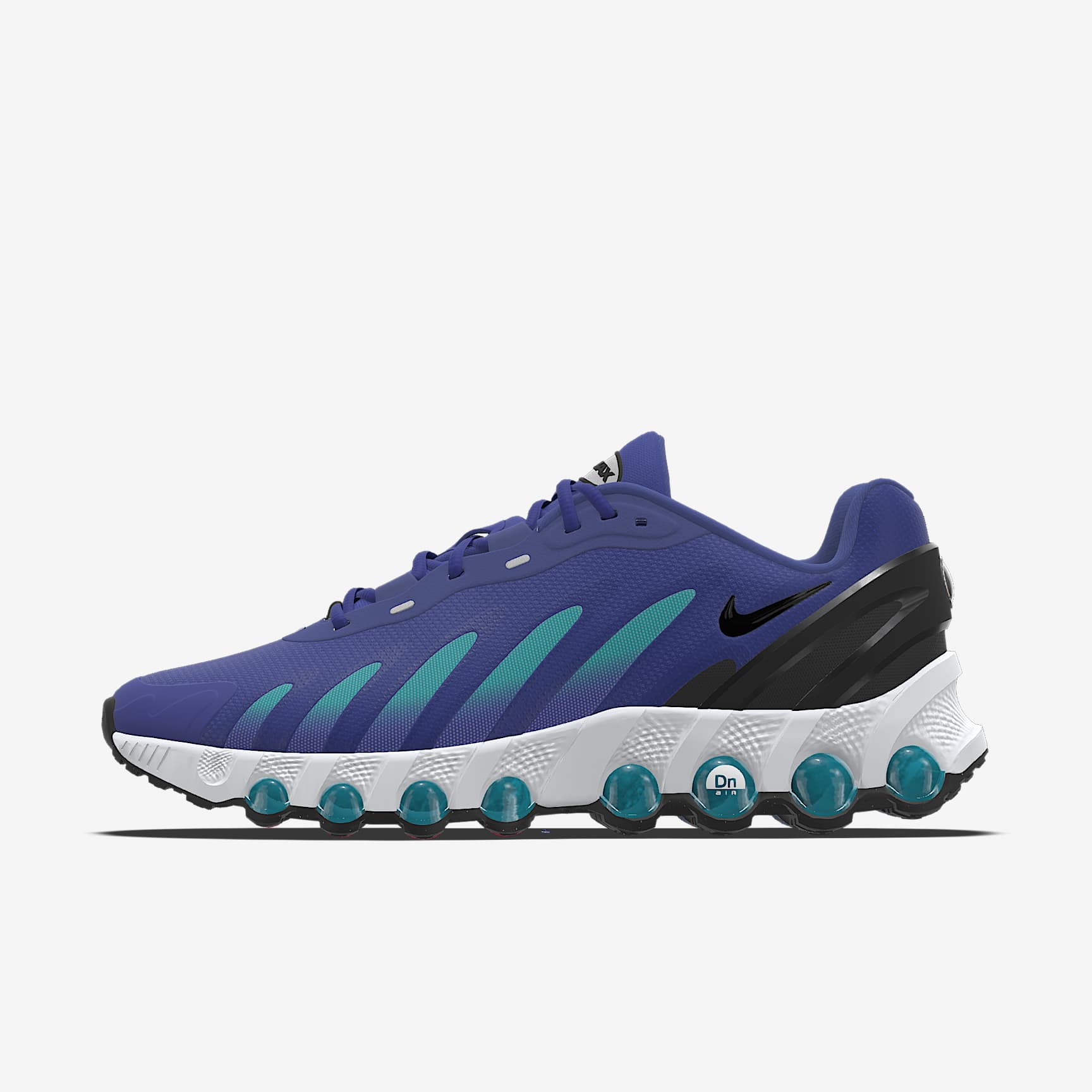 Nike Air Max DN By You – Purple/Teal/Black/White Custom Sneaker