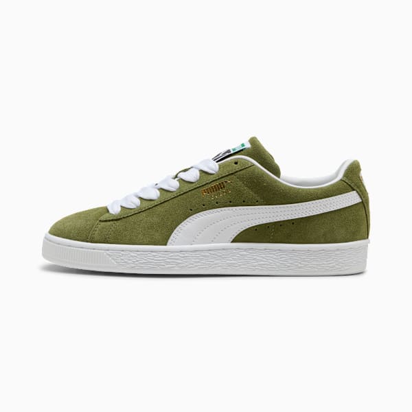 PUMA Suede Classic Olive Green-White-Gold