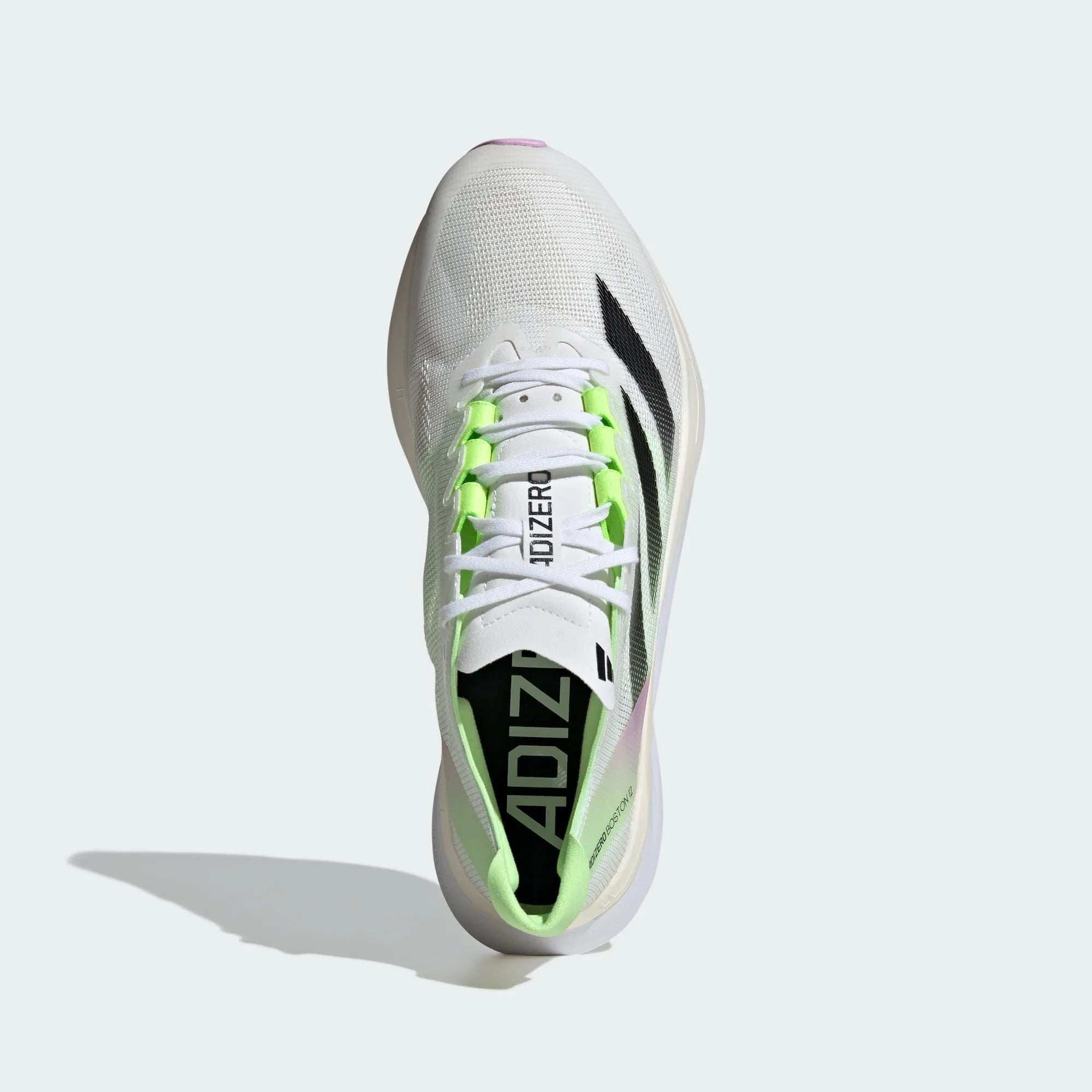 Adidas Adizero Boston 12 Off-White / Lime Green / Pink