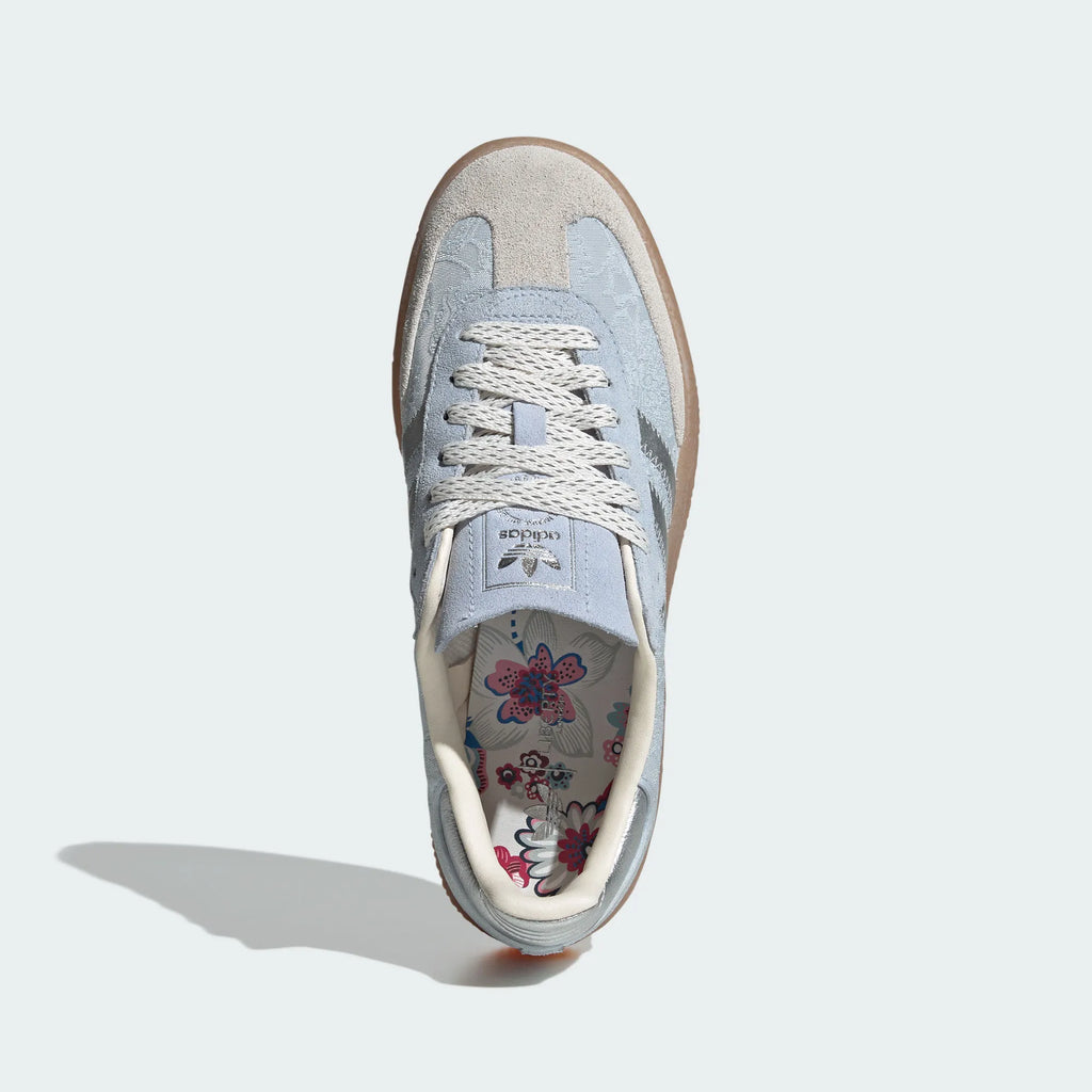 Adidas Originals – Light Blue / Silver Jacquard Platform Casual Sneakers