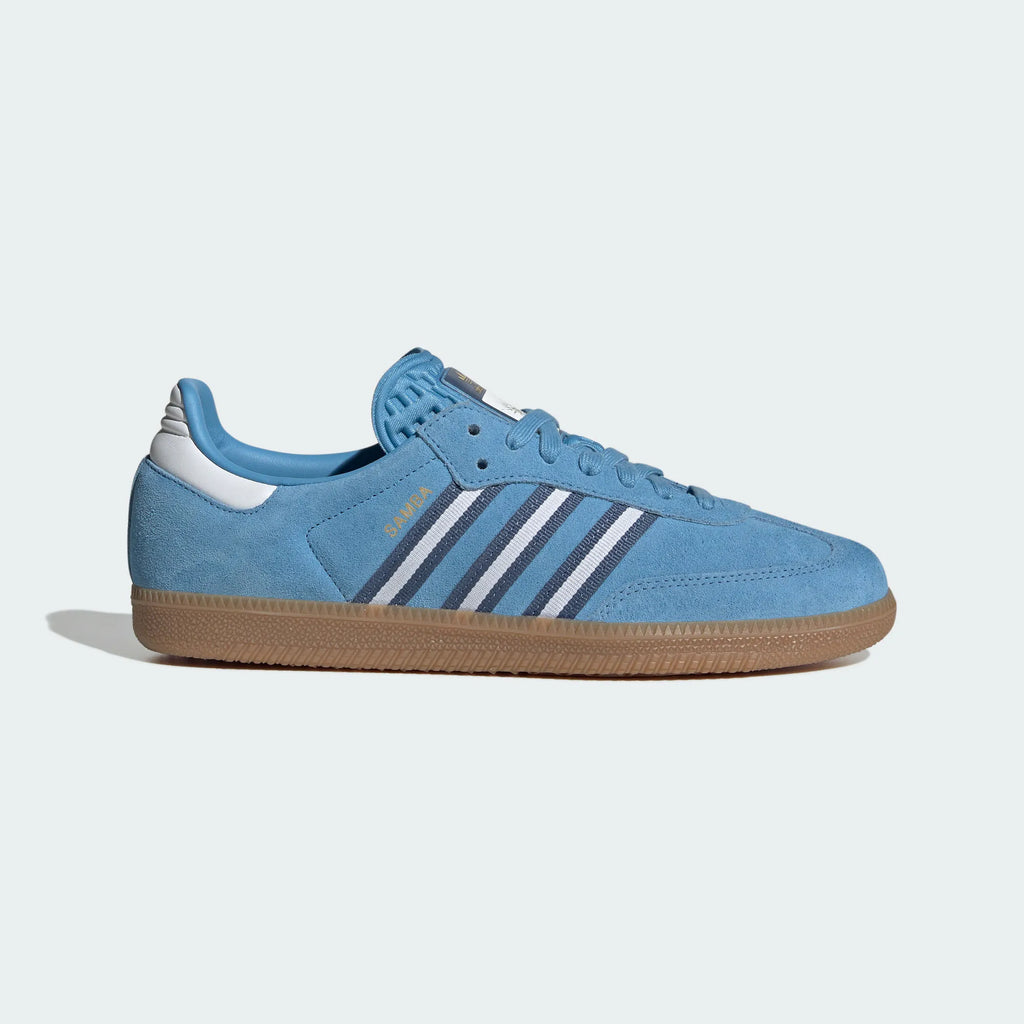 Adidas Originals – Light Blue / White Suede Casual Sneakers