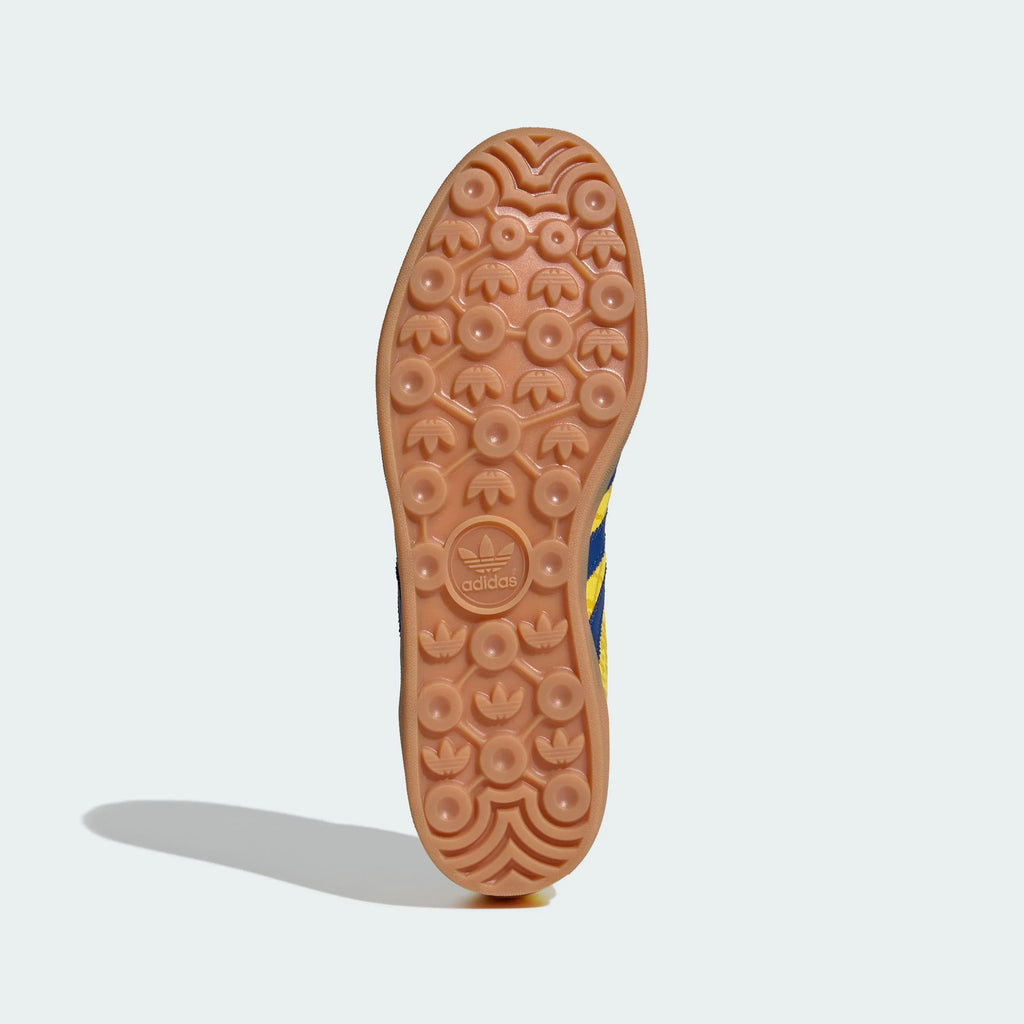 Adidas Originals – Yellow / Blue Jacquard Suede Casual Sneakers