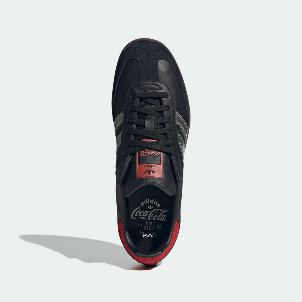 Adidas Originals – Black / Silver / Red Leather Casual Sneakers
