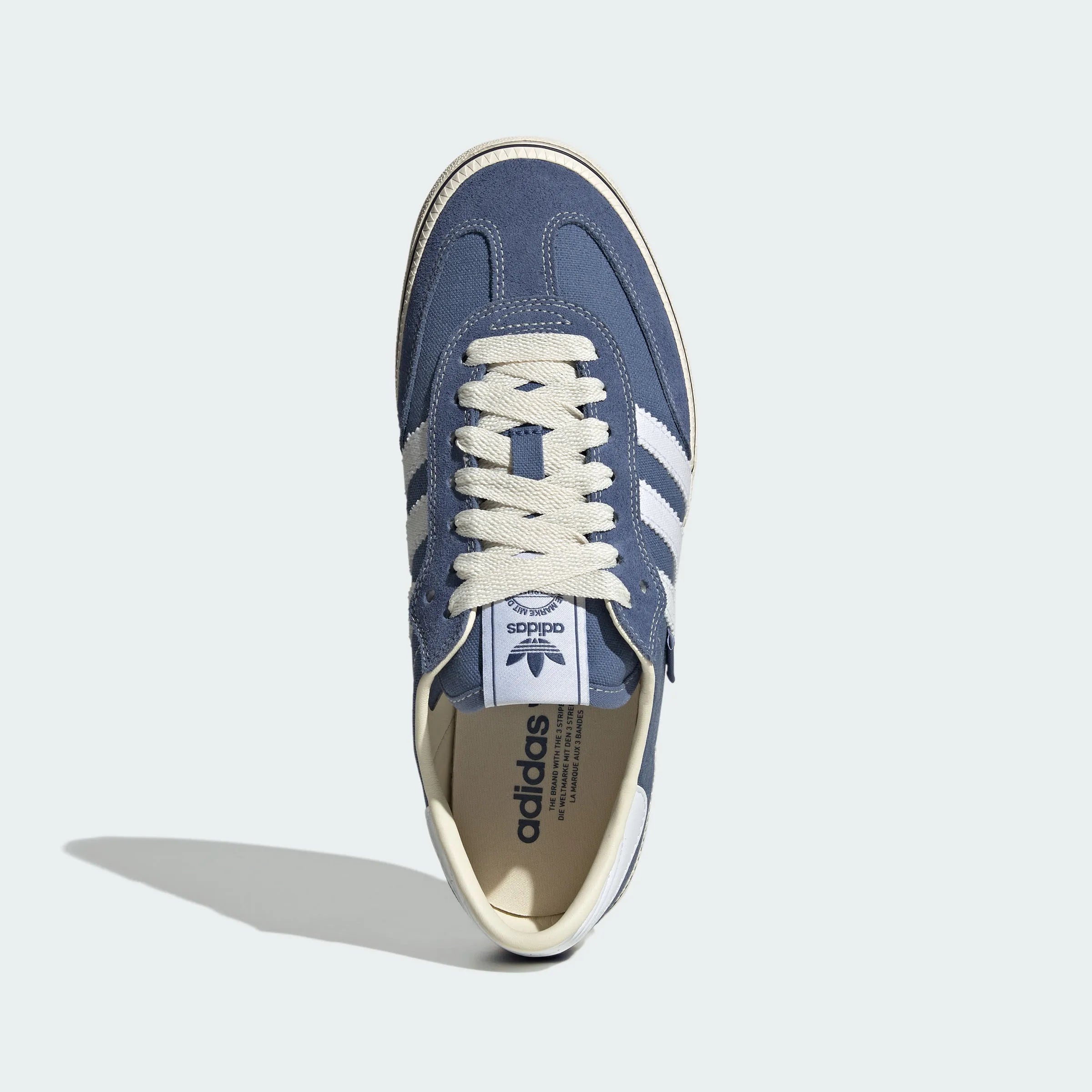 Adidas Originals – Navy Blue / White Canvas Platform Casual Sneakers