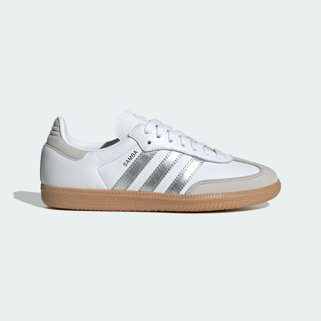 Adidas Originals – White / Silver Leather Casual Sneakers