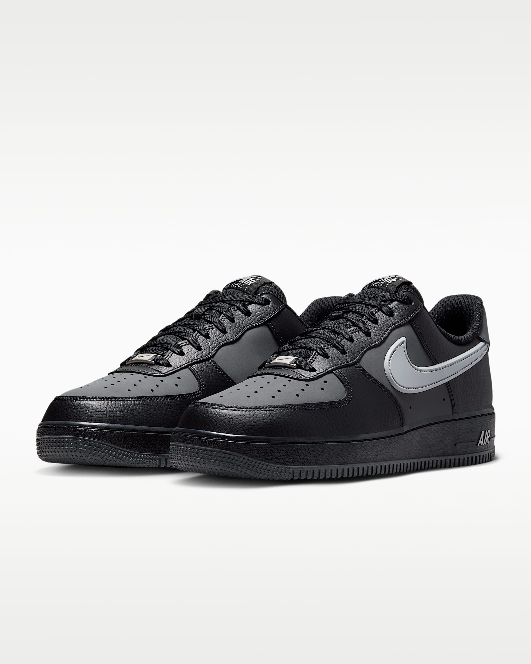 Nike Air Force 1 '07 Black Grey Color Block Sneakers