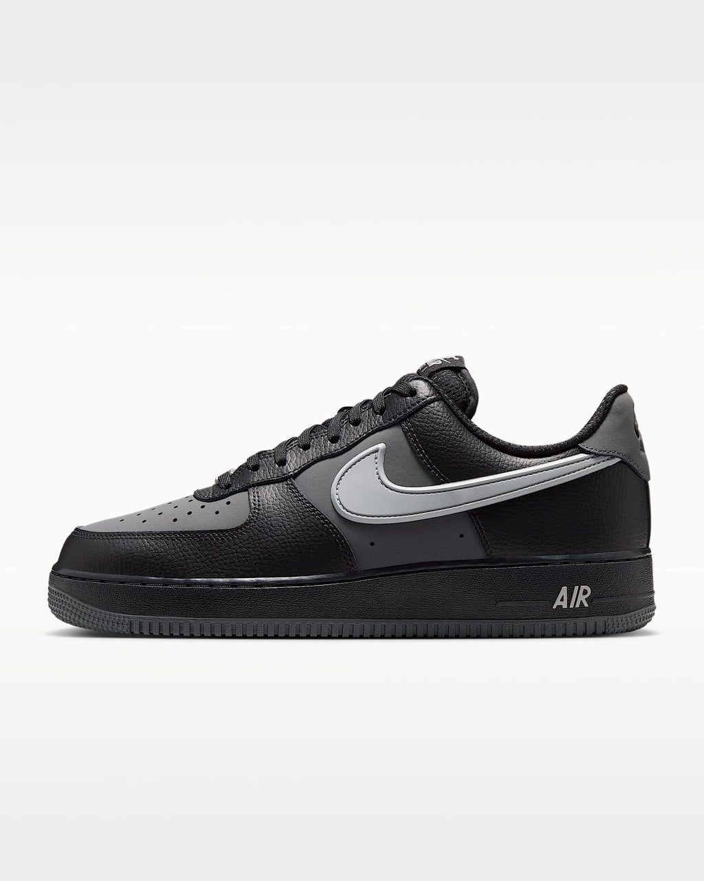 Nike Air Force 1 '07 Black Grey Color Block Sneakers