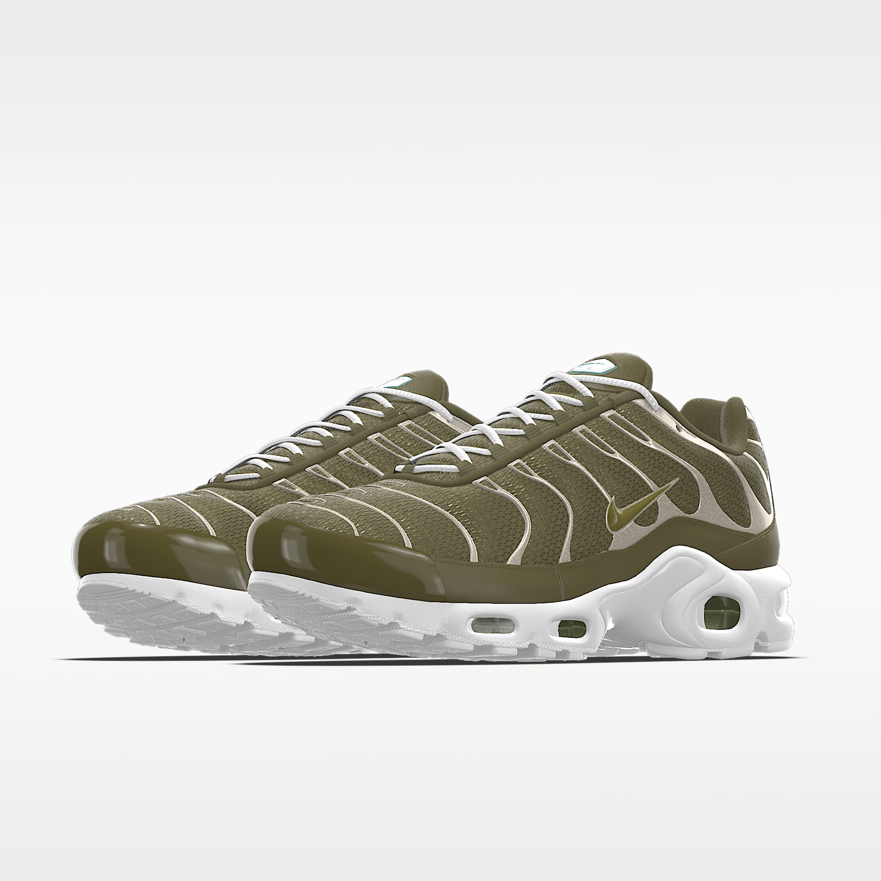 Nike Air Max Plus Olive Green / Metallic Silver / White