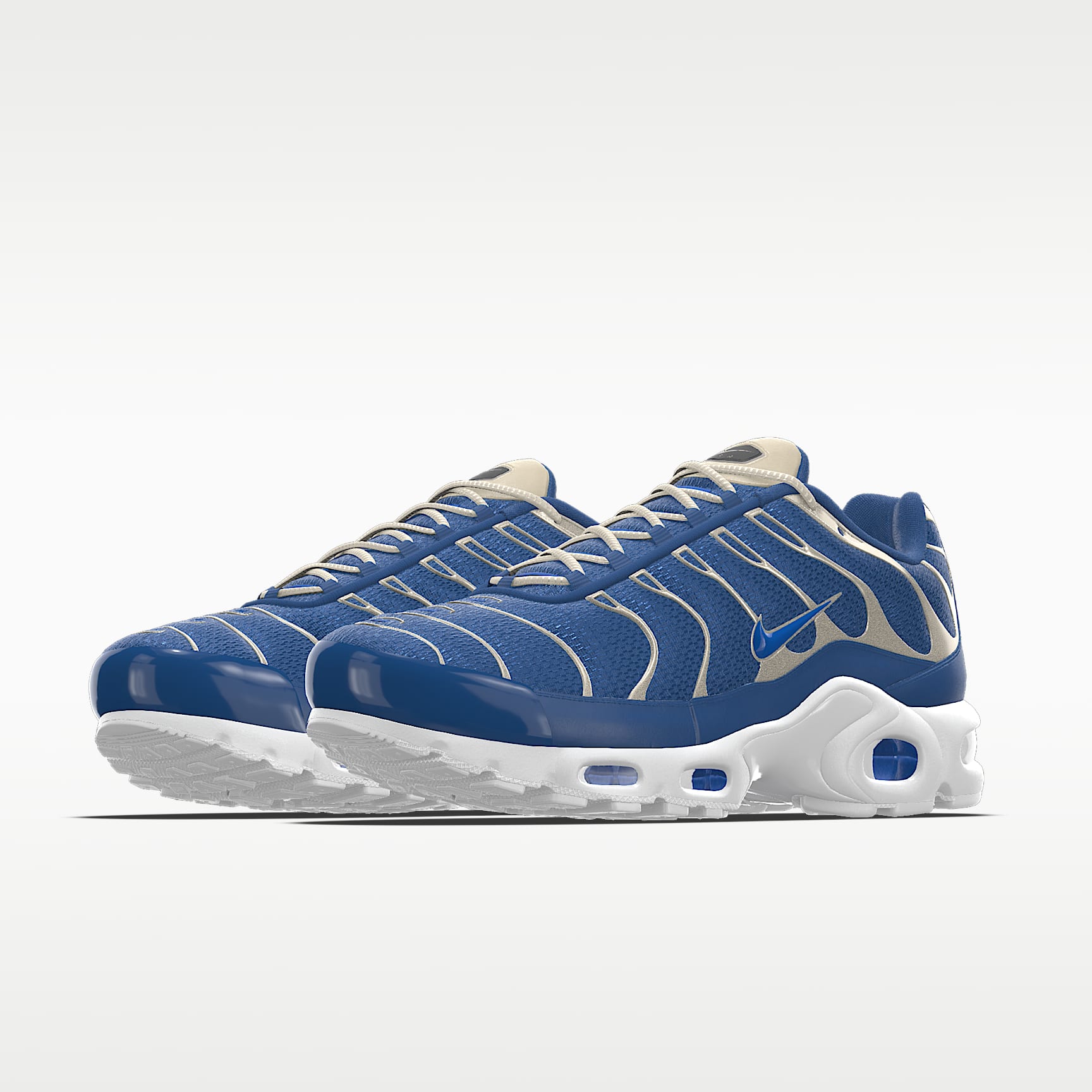 Nike Air Max Plus Royal Blue / Metallic Gold / White