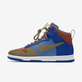Nike Dunk High Multi-Color Blue Olive Rust Color-Block Sneakers