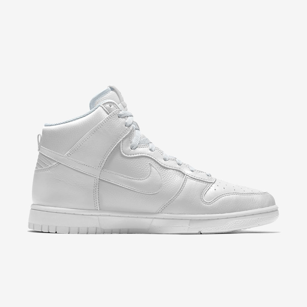 Nike Dunk High Triple White Leather Sneakers