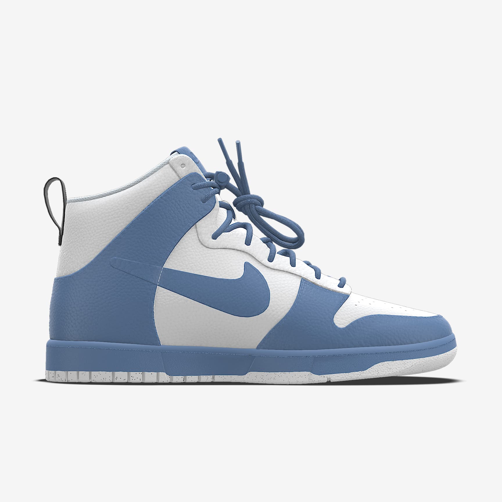 Nike Dunk High White Dusty Blue Color-Block Sneakers