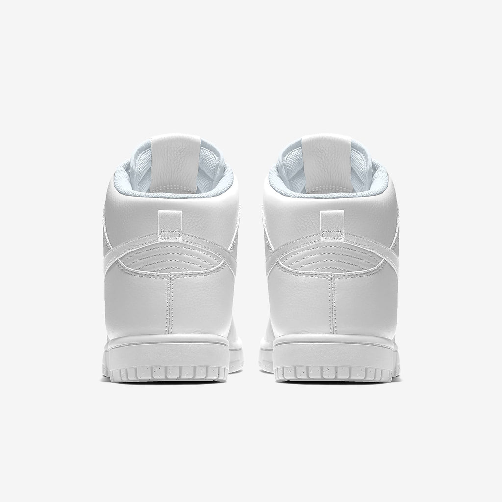 Nike Dunk High Triple White Leather Sneakers