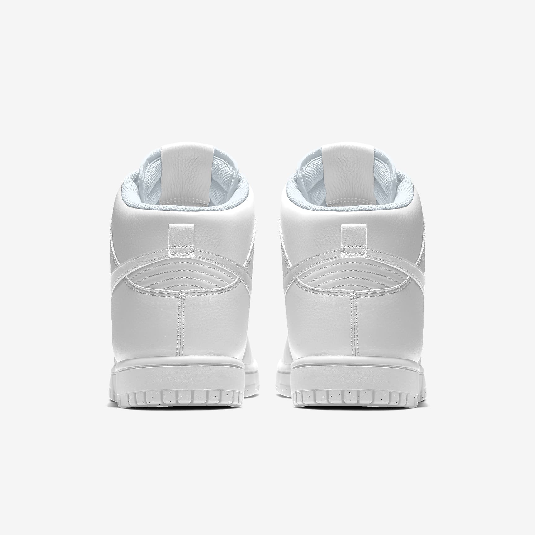 Nike Dunk High Triple White Leather Sneakers