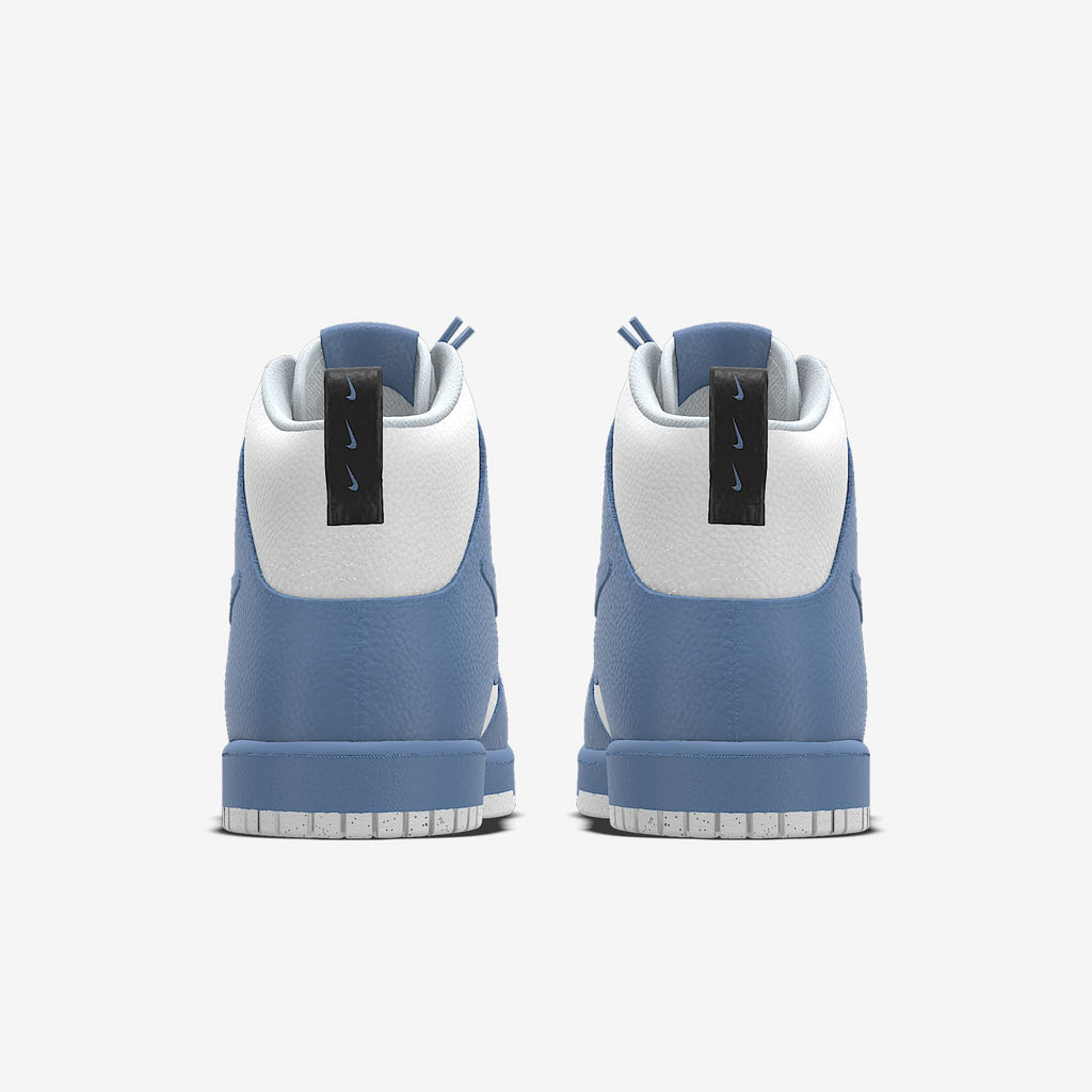 Nike Dunk High White Dusty Blue Color-Block Sneakers