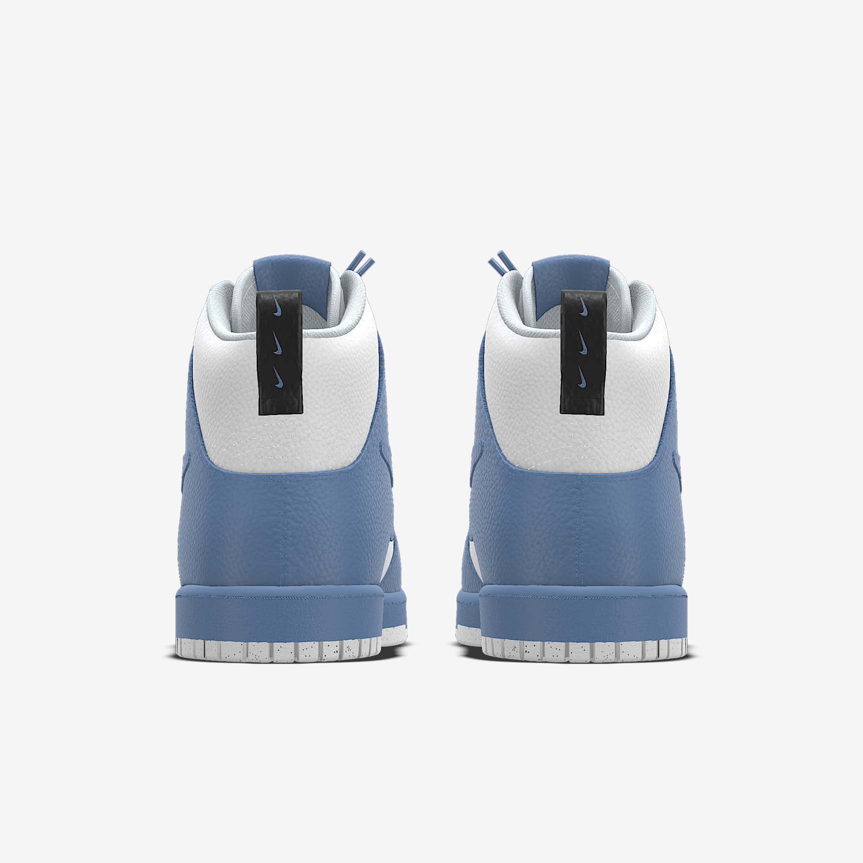 Nike Dunk High White Dusty Blue Color-Block Sneakers