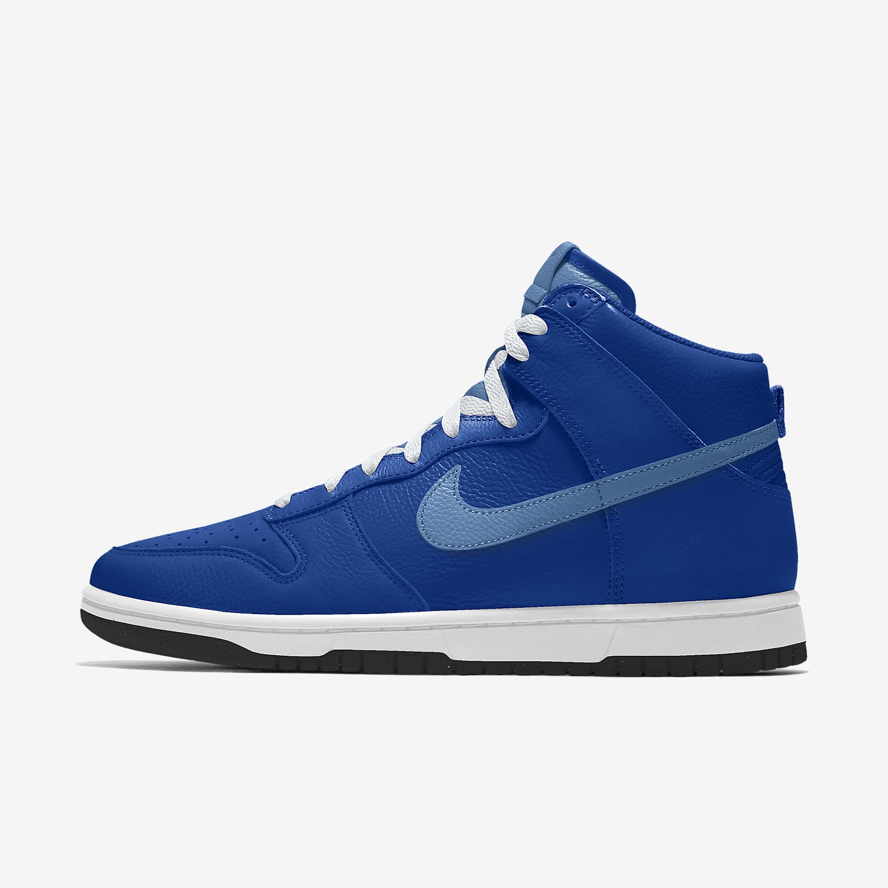 Nike Dunk High Royal Blue Light Blue Swoosh Sneakers