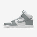 Nike Dunk High White Medium Grey Color-Block Sneakers