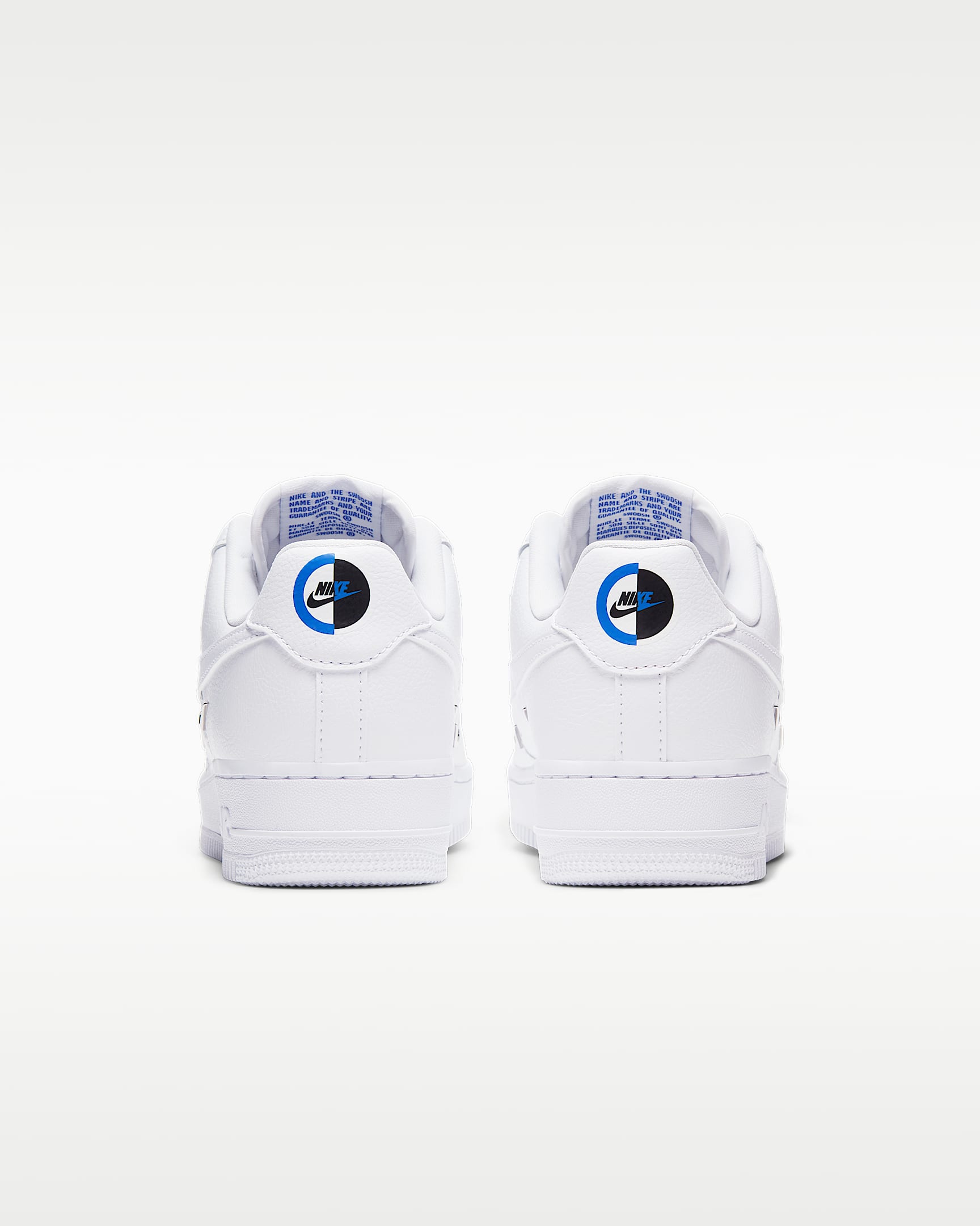 Nike Air Force 1 '07 White Multi-Metal Mini Swoosh Sneakers
