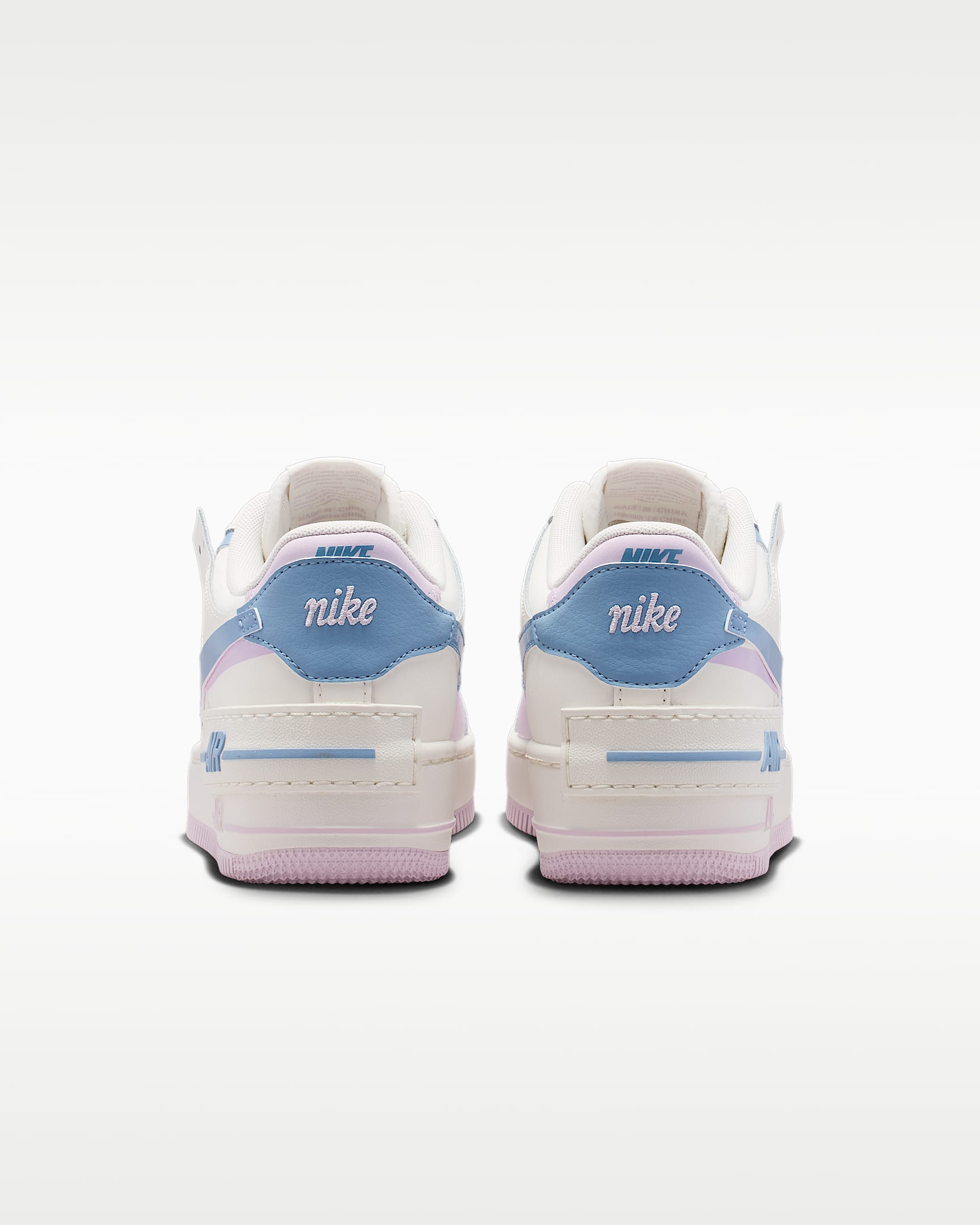 Nike Air Force 1 Shadow White Blue Lavender Sneakers