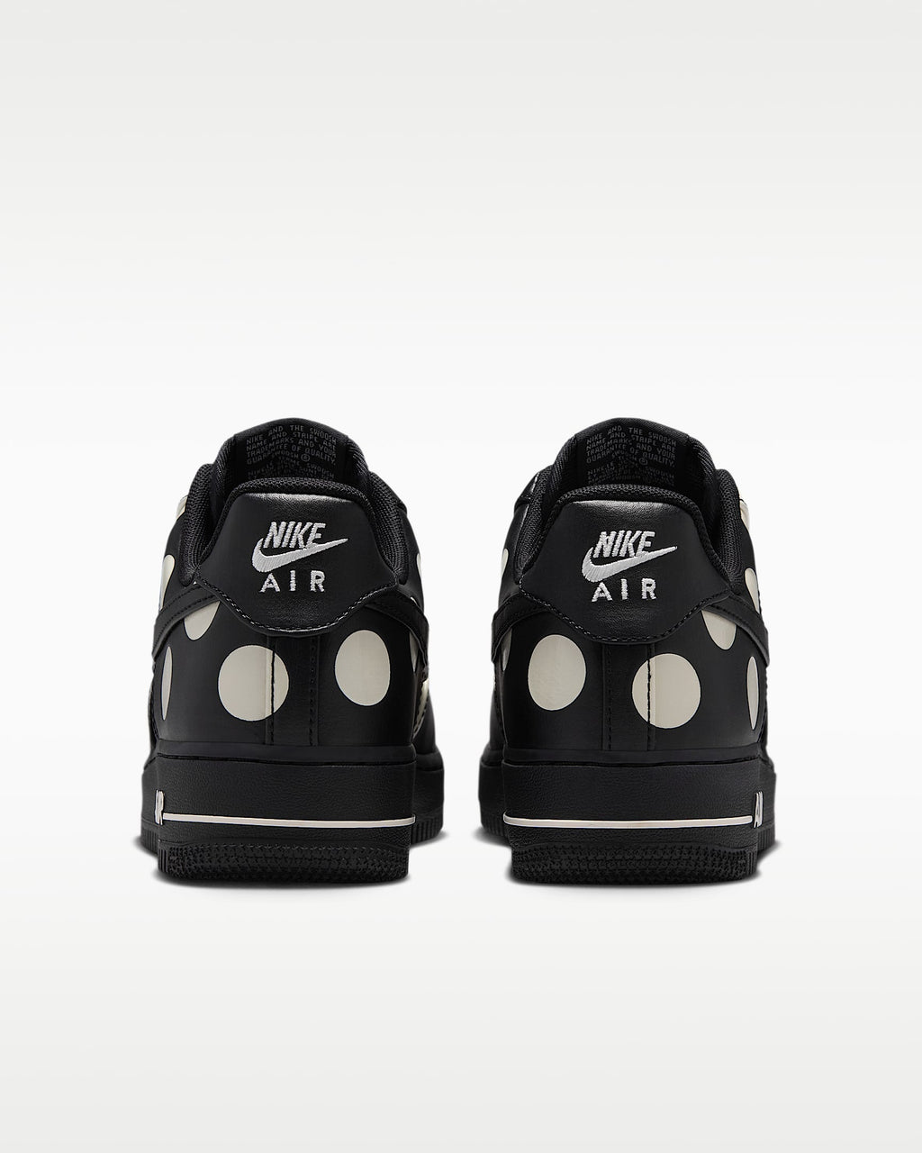 Nike Air Force 1 '07 Black White Polka Dot Sneakers