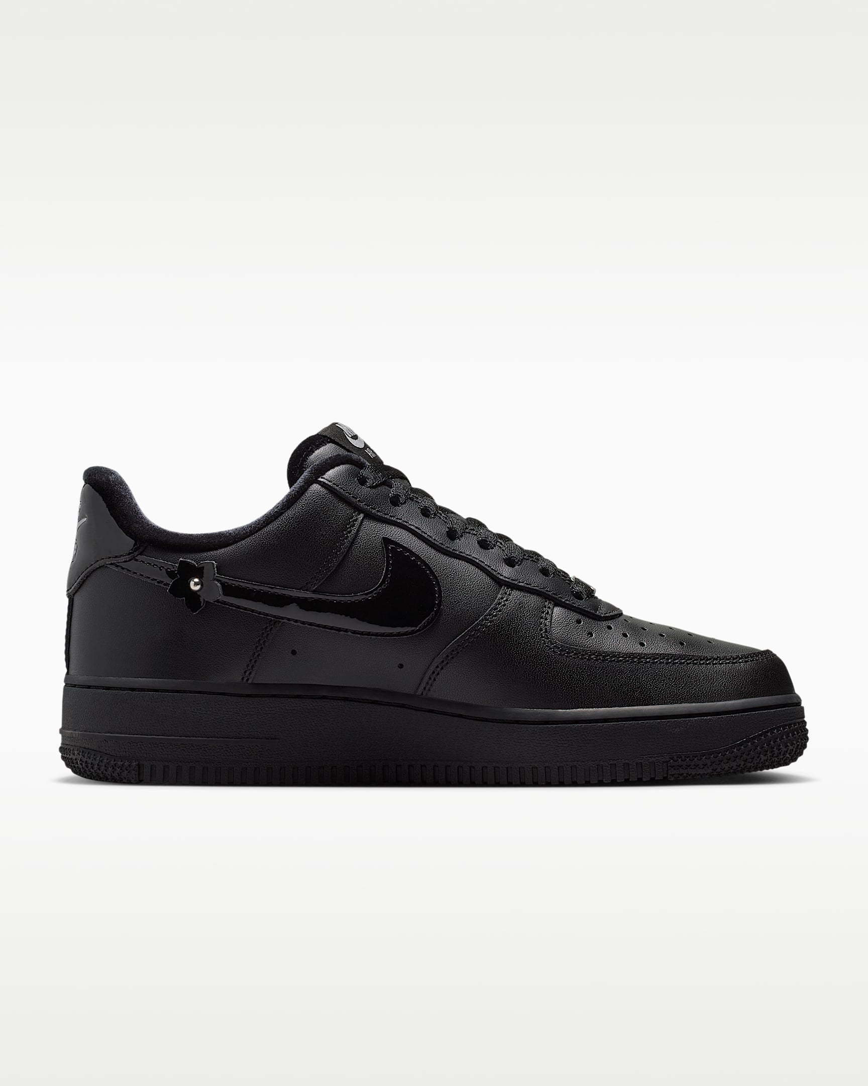 Nike Air Force 1 '07 Black 3D Floral Ornament Sneakers
