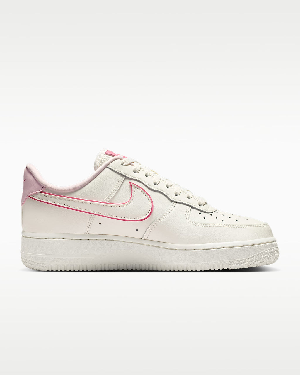 Nike Air Force 1 '07 Cream Pink Outline Sneakers
