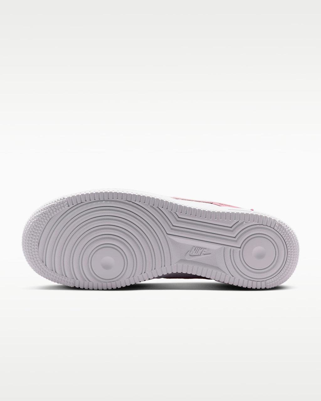 Nike Air Force 1 '07 White Two-Tone Pink Color-Block Sneakers