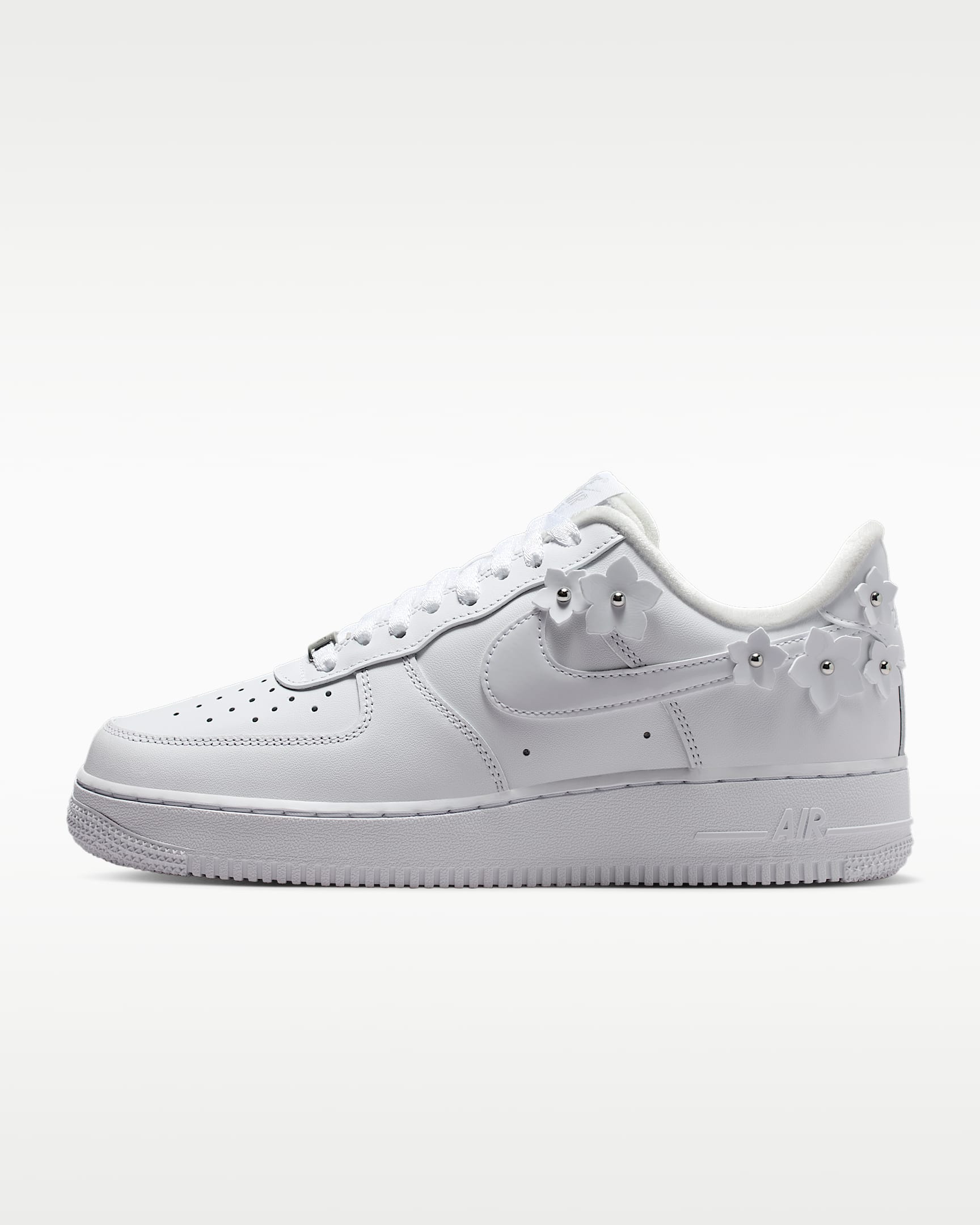Nike Air Force 1 '07 White 3D Floral Ornament Sneakers