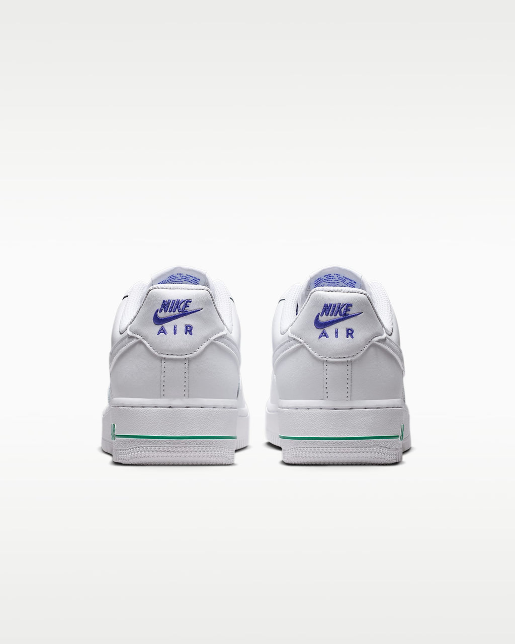 Nike Air Force 1 '07 White Blue Flower Print Sneakers