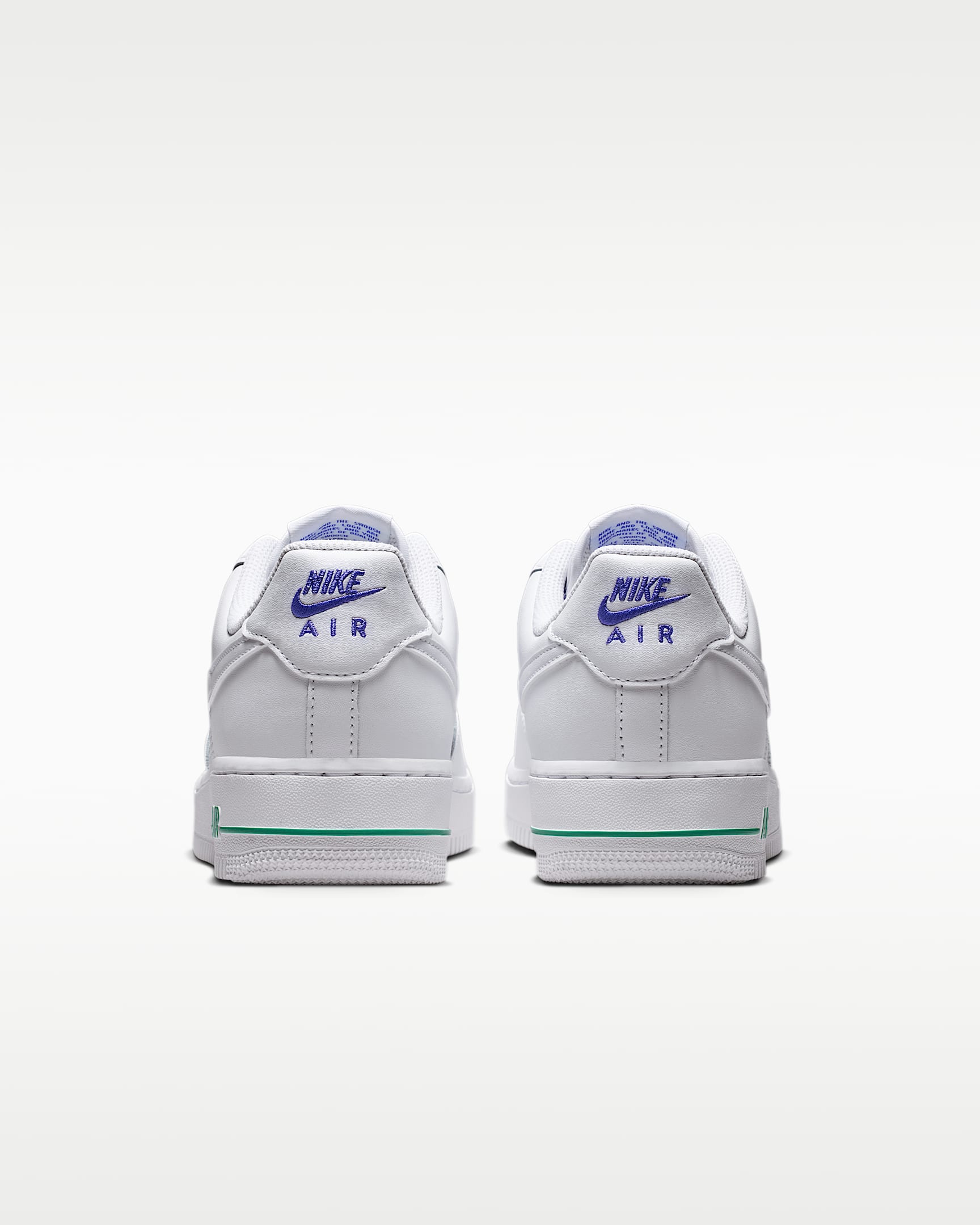 Nike Air Force 1 '07 White Blue Flower Print Sneakers