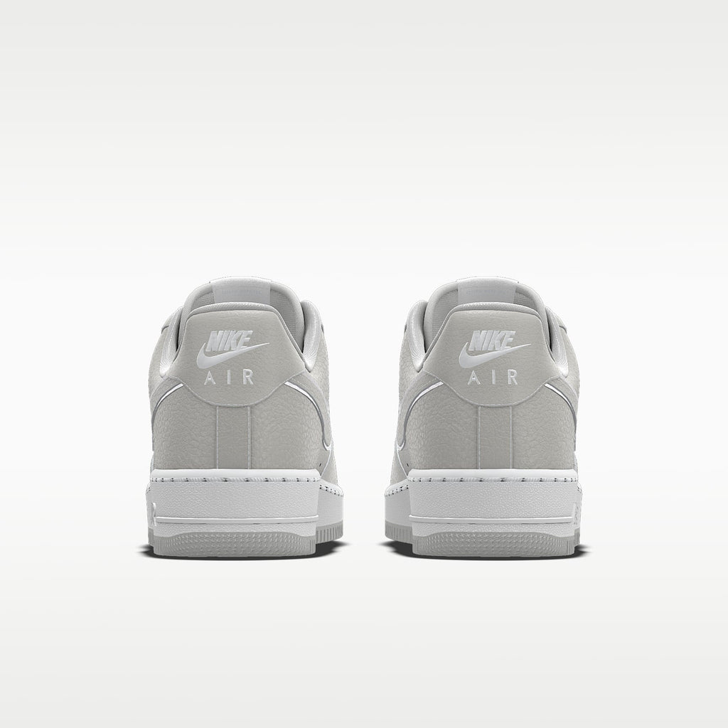 Nike Air Force 1 '07 Light Gray White Outline Monochrome Sneakers