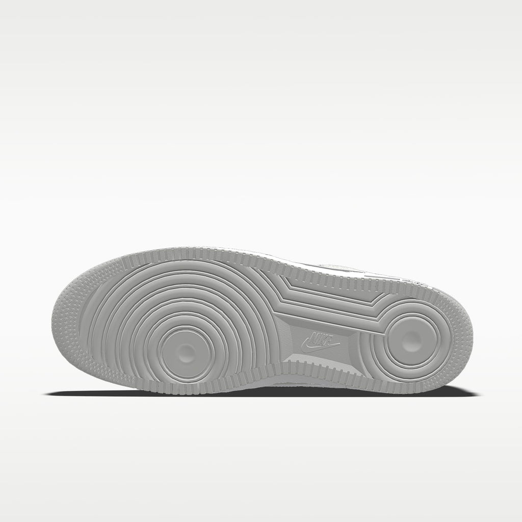 Nike Air Force 1 '07 Light Gray White Outline Monochrome Sneakers