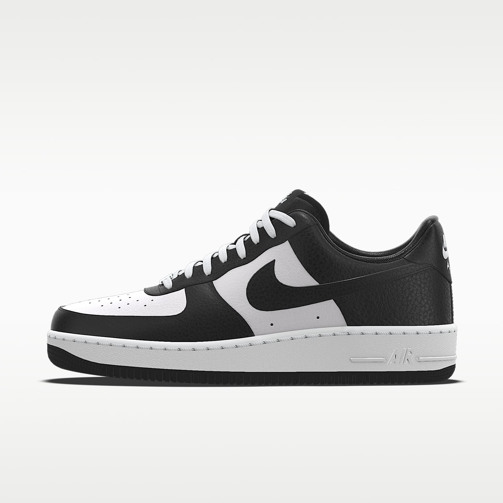 Nike Air Force 1 '07 Black White Panda Color-Block Sneakers