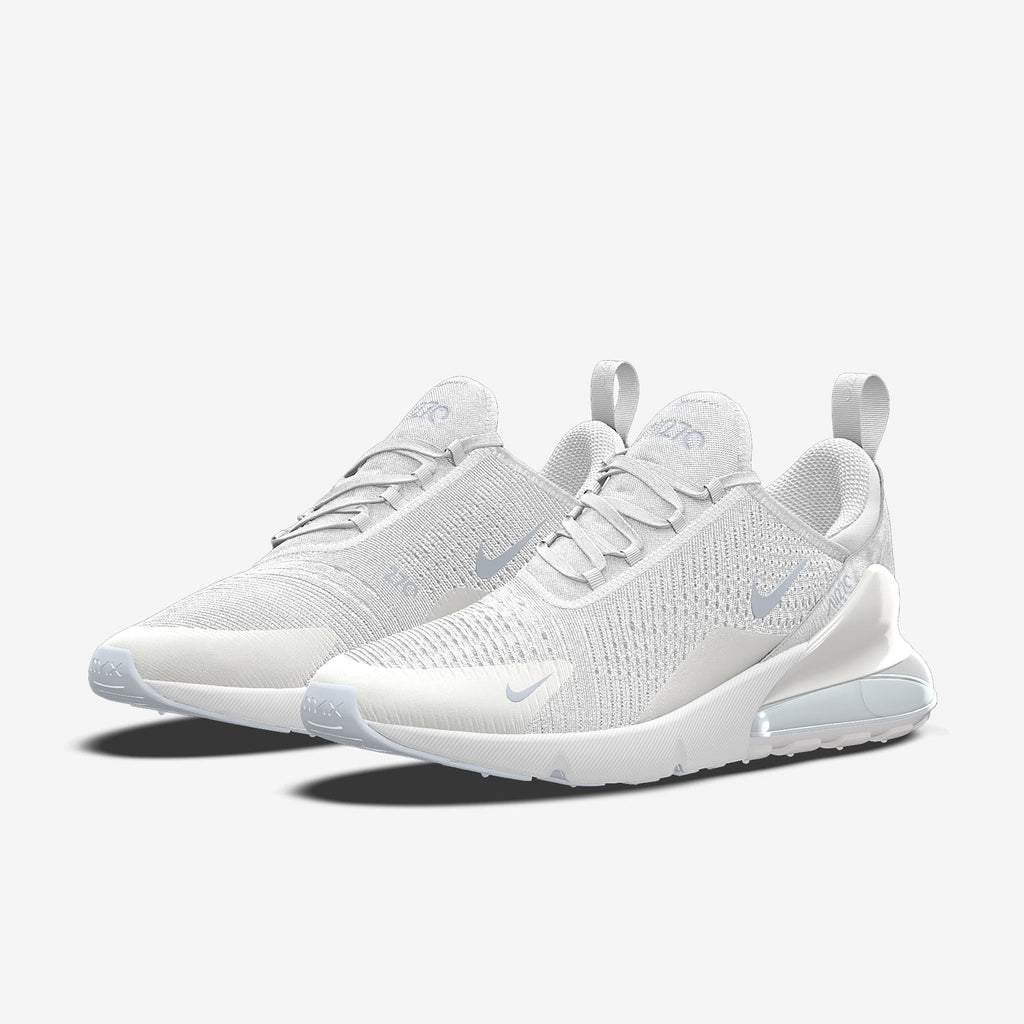Nike Air Max 270 By You – Off-White/Silver Custom Sneaker