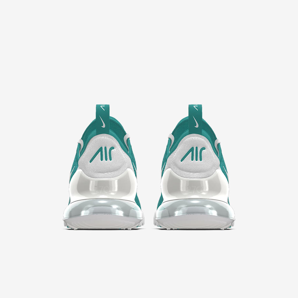 Nike Air Max 270 By You – Teal/White/Silver Custom Sneaker