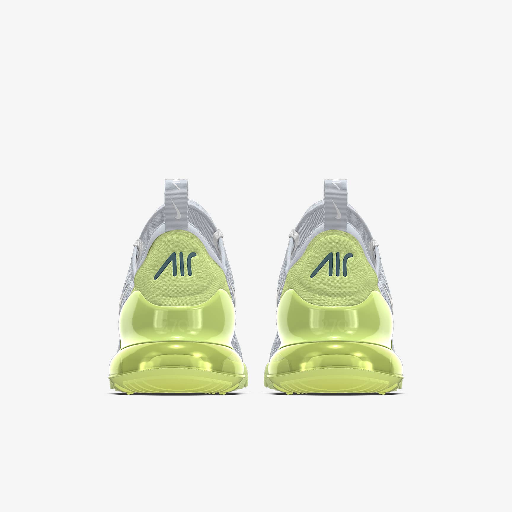 Nike Air Max 270 By You – Light Grey/Lime Green Custom Sneaker