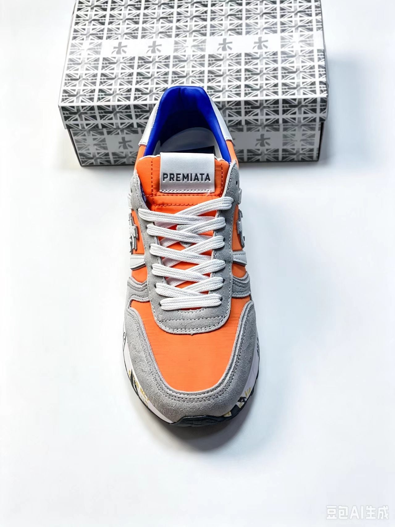 Premiata LANDER 483 Low-Top Sneakers | Union Jack Detail | EU 37–45