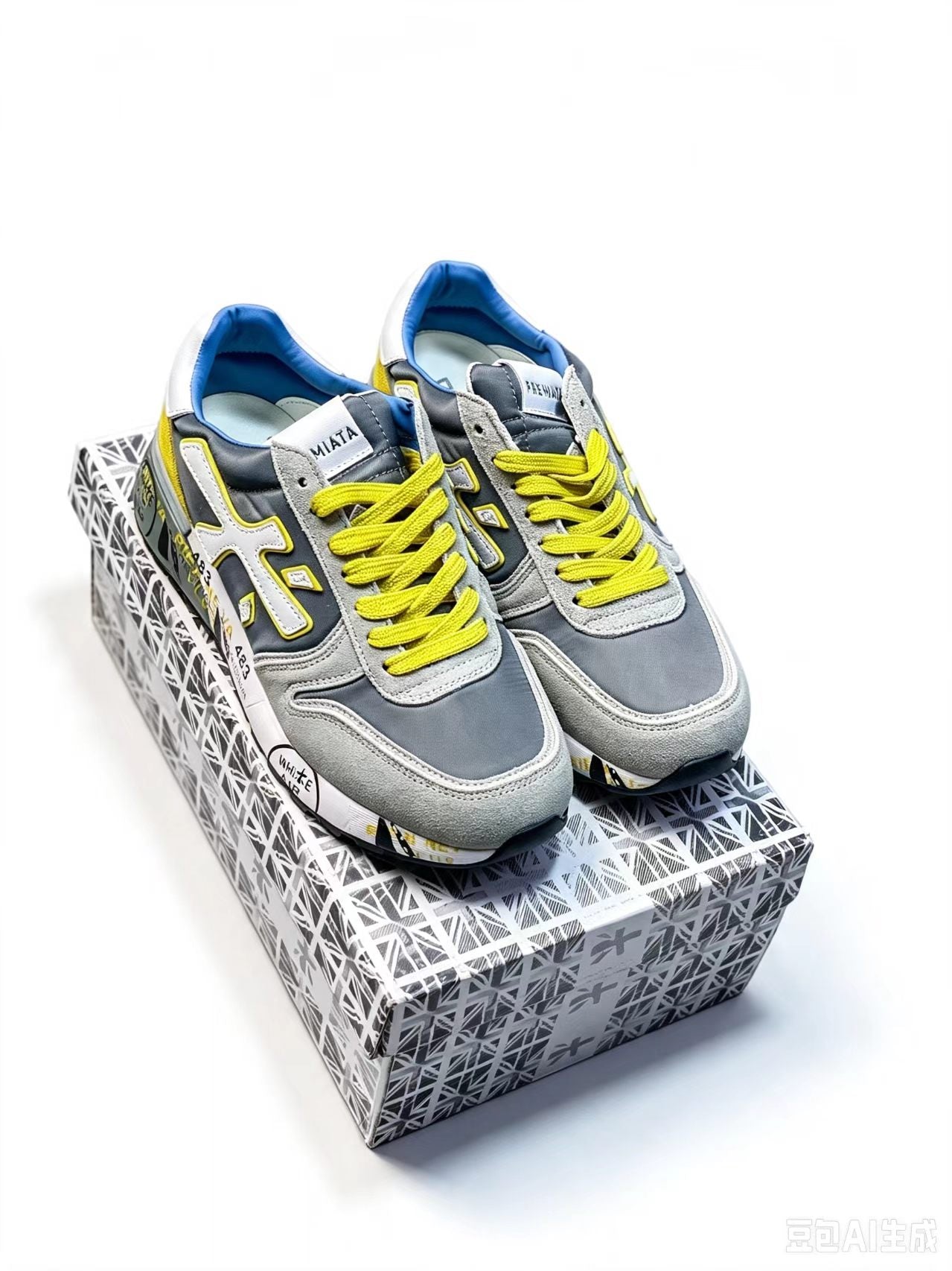 Premiata LANDER 483 Low-Top Sneakers | Union Jack Detail | EU 37–45