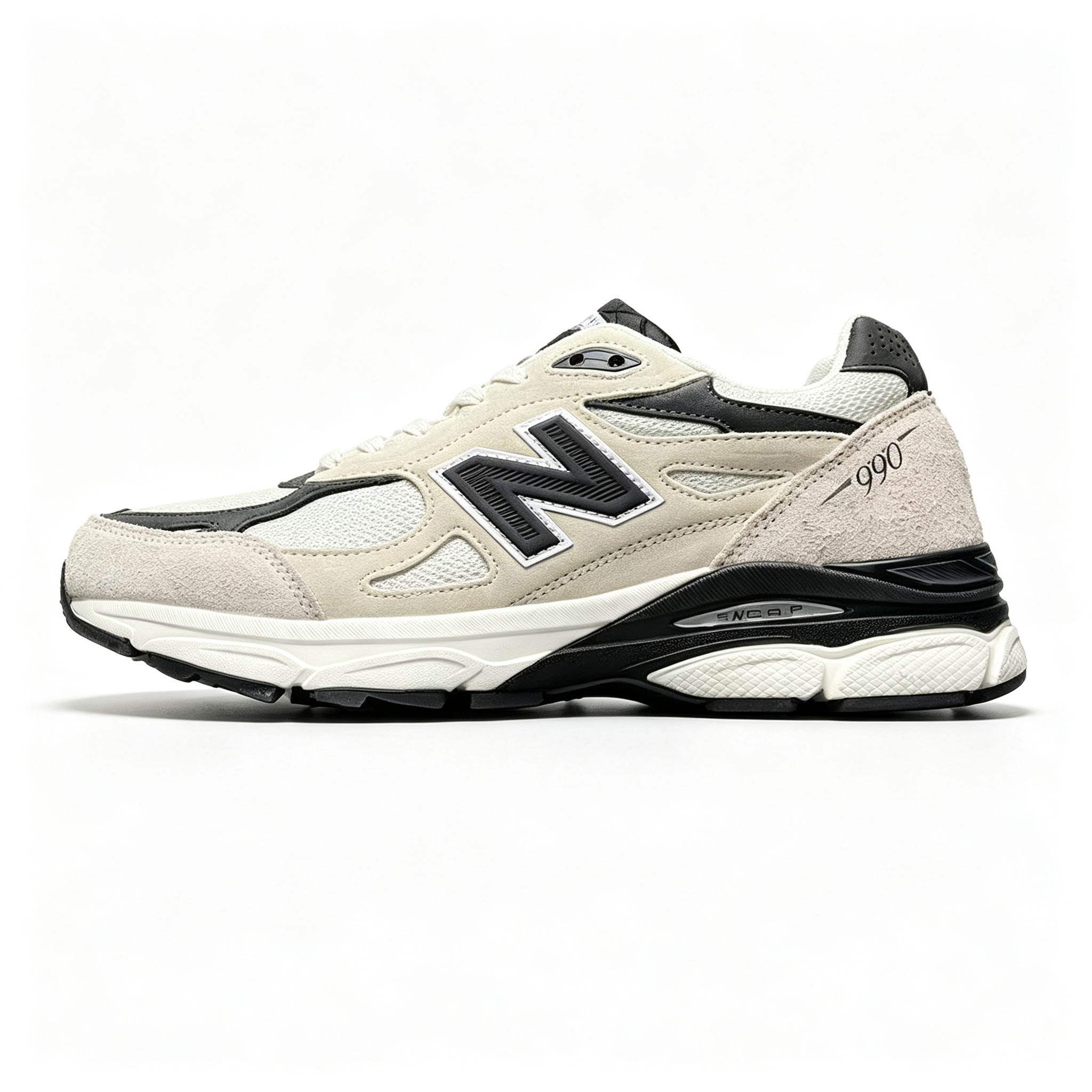 JJJJound x New Balance 990v3 Sneakers — Moonbeam