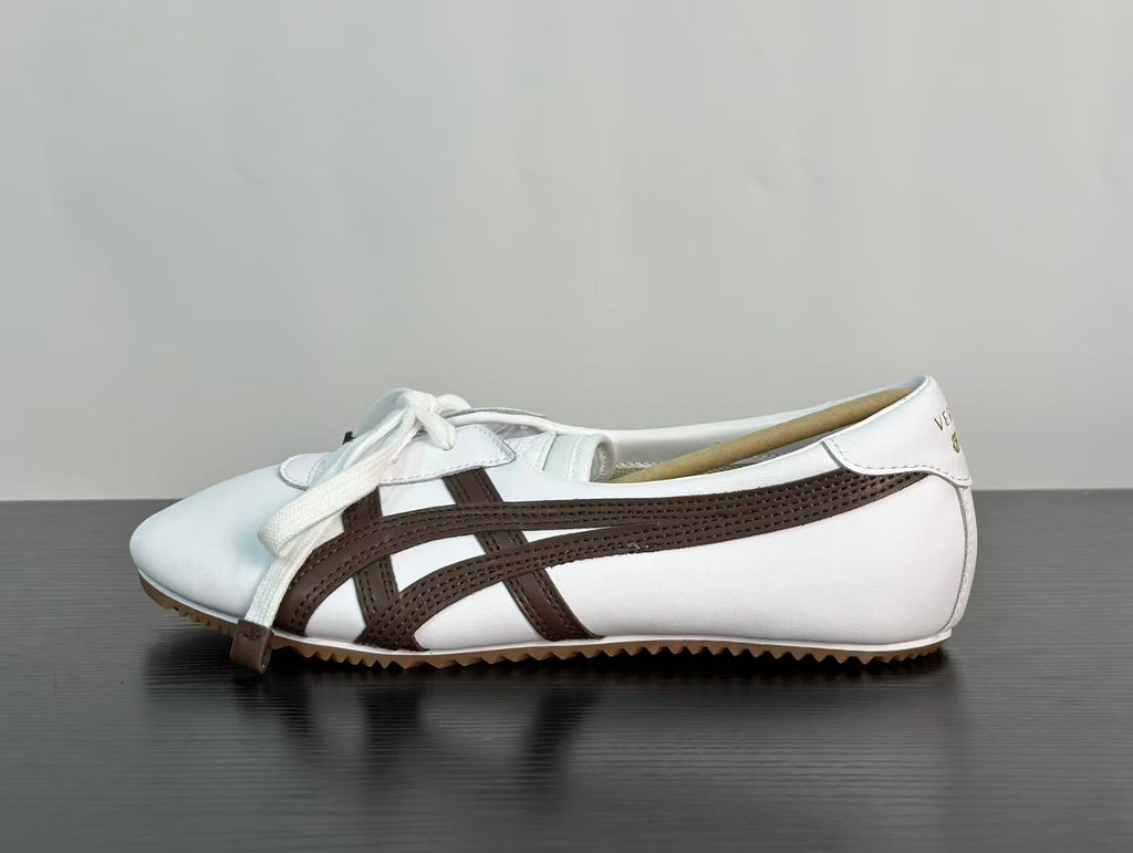 VERSACE × Onitsuka Tiger "Tai-Chi Sakura" Low-Top Sneakers | Black & White | Leather & Suede | EU 36–41.5