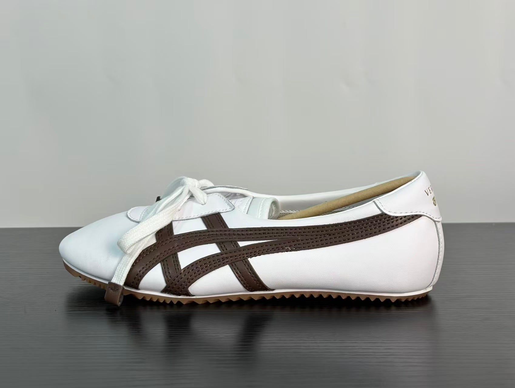 VERSACE × Onitsuka Tiger "Tai-Chi Sakura" Low-Top Sneakers | Black & White | Leather & Suede | EU 36–41.5