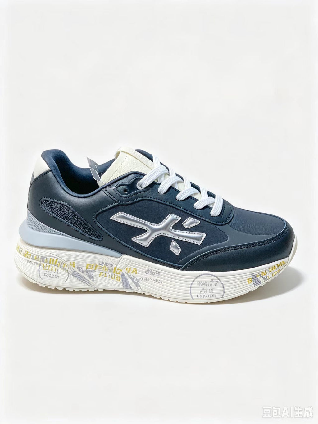Premiata Moerun 6822 Low-Top Sneakers | Blue | Union Jack Detail | EU 37–45