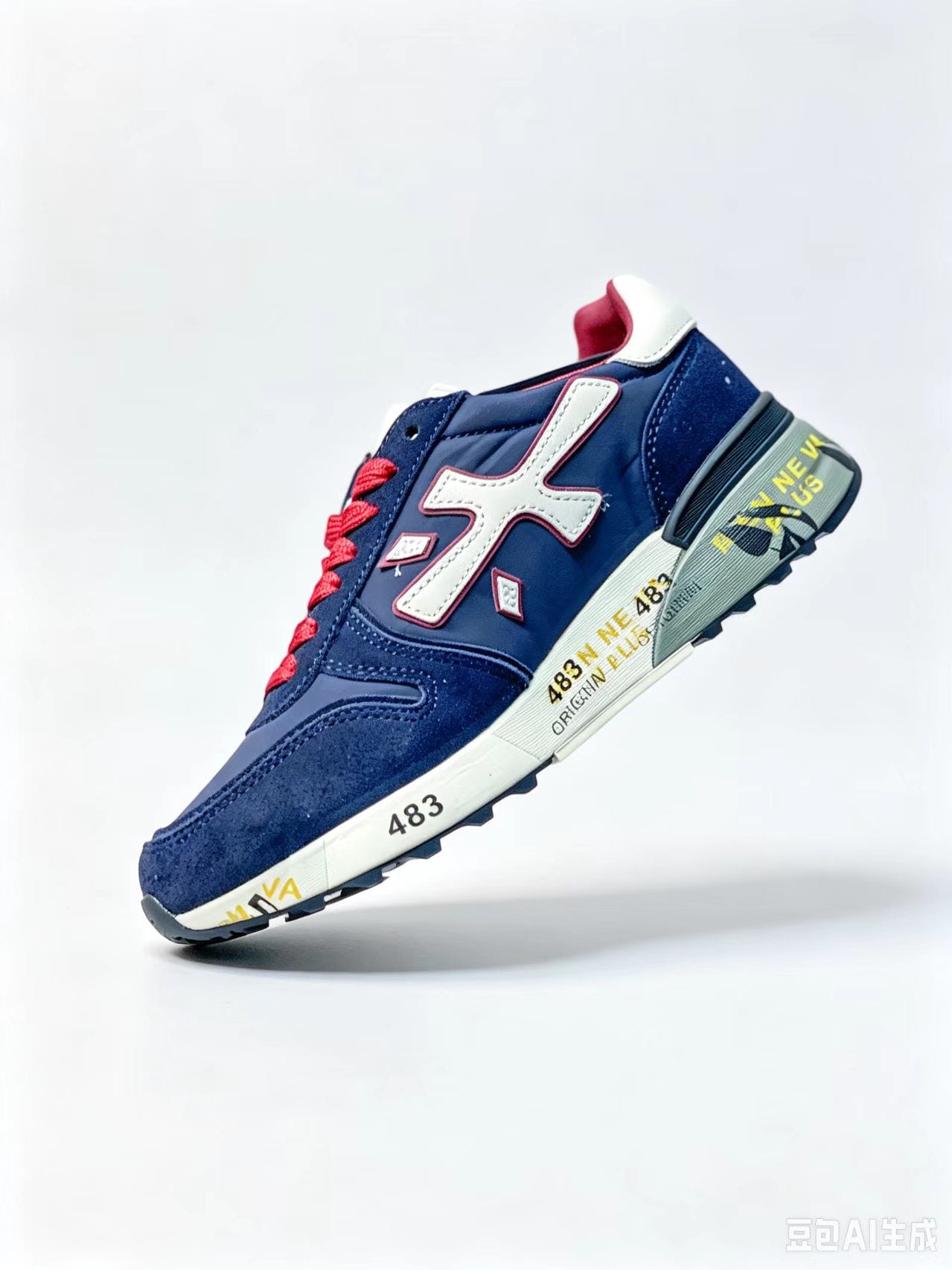 Premiata Retro Low-Top Sneakers | Blue | Suede & Cowhide | EU 38–45