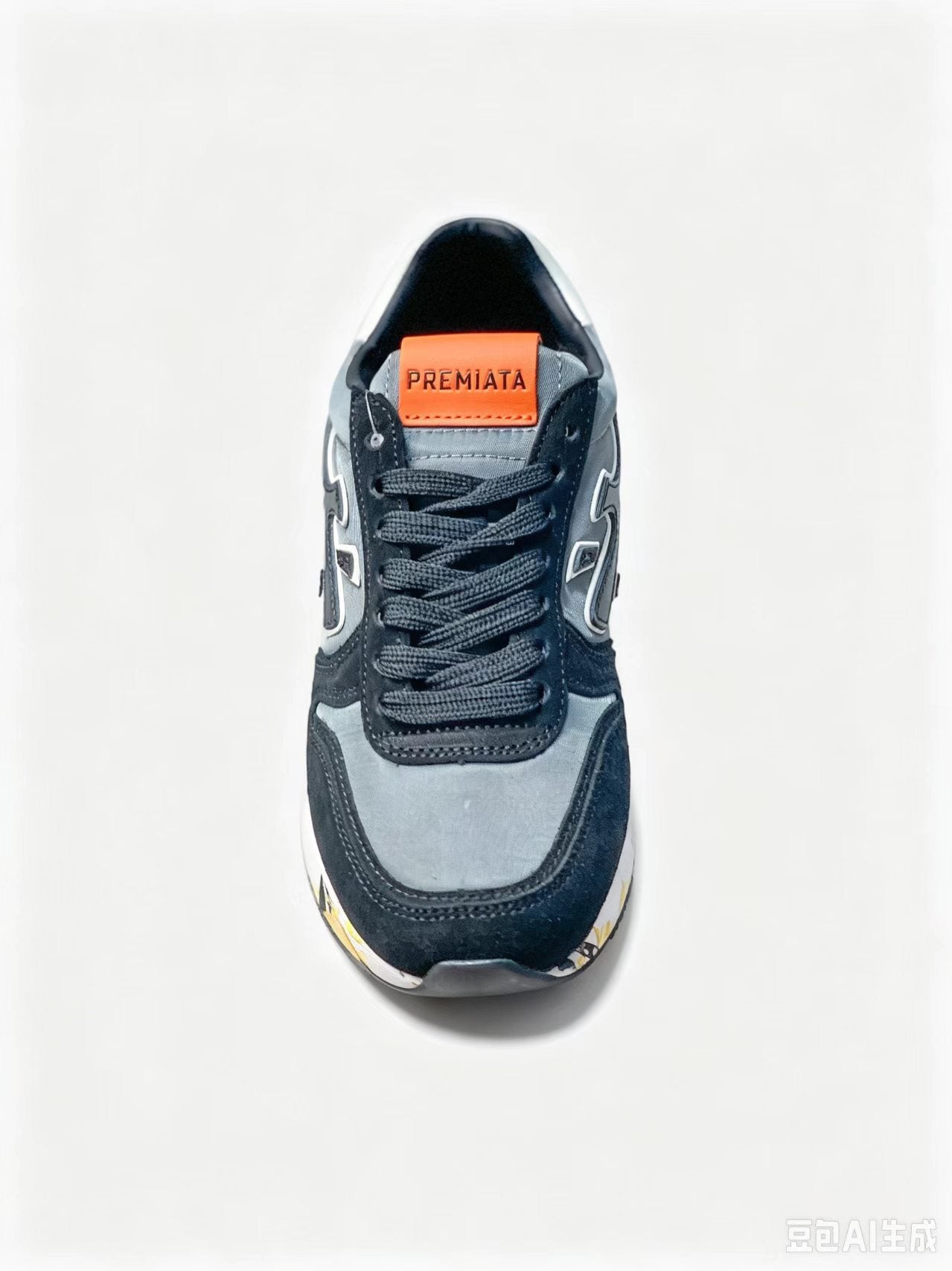 Premiata Retro Low-Top Sneakers | Blue & Orange | Suede & Cowhide | EU 38–45