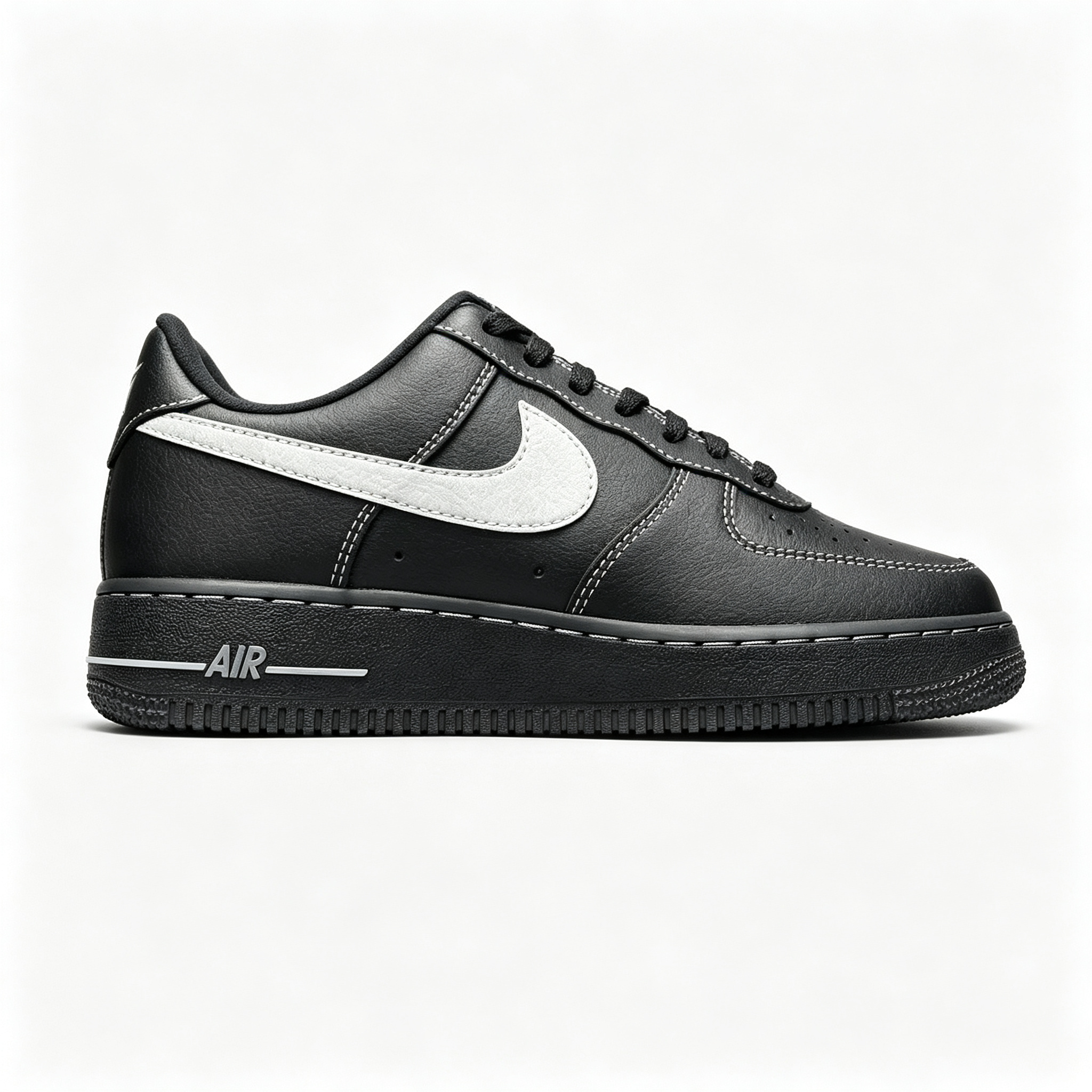 Nike Air Force 1 '07 Low – Contrast Stitch Black / White