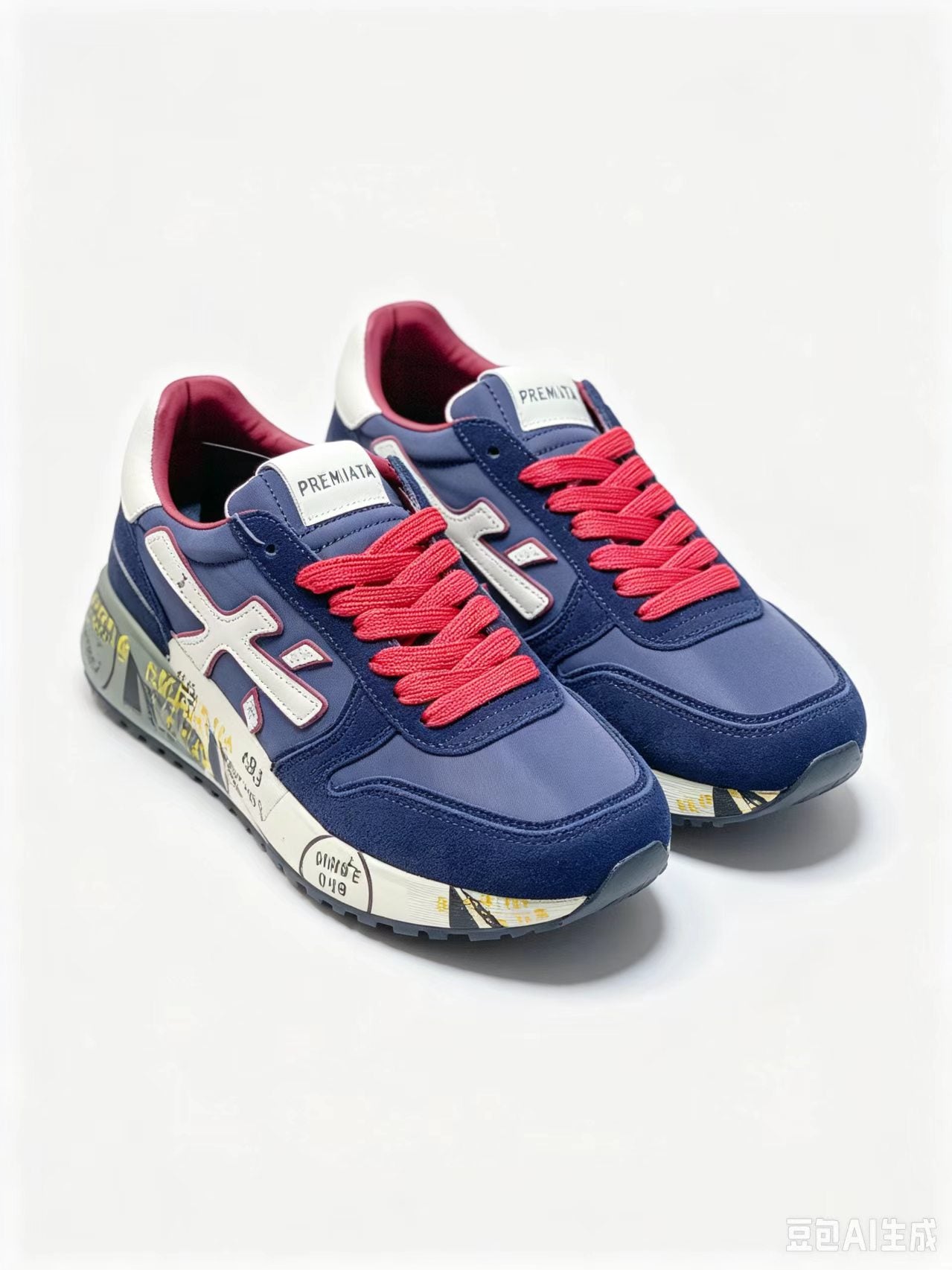 Premiata Retro Low-Top Sneakers | Blue | Suede & Cowhide | EU 38–45