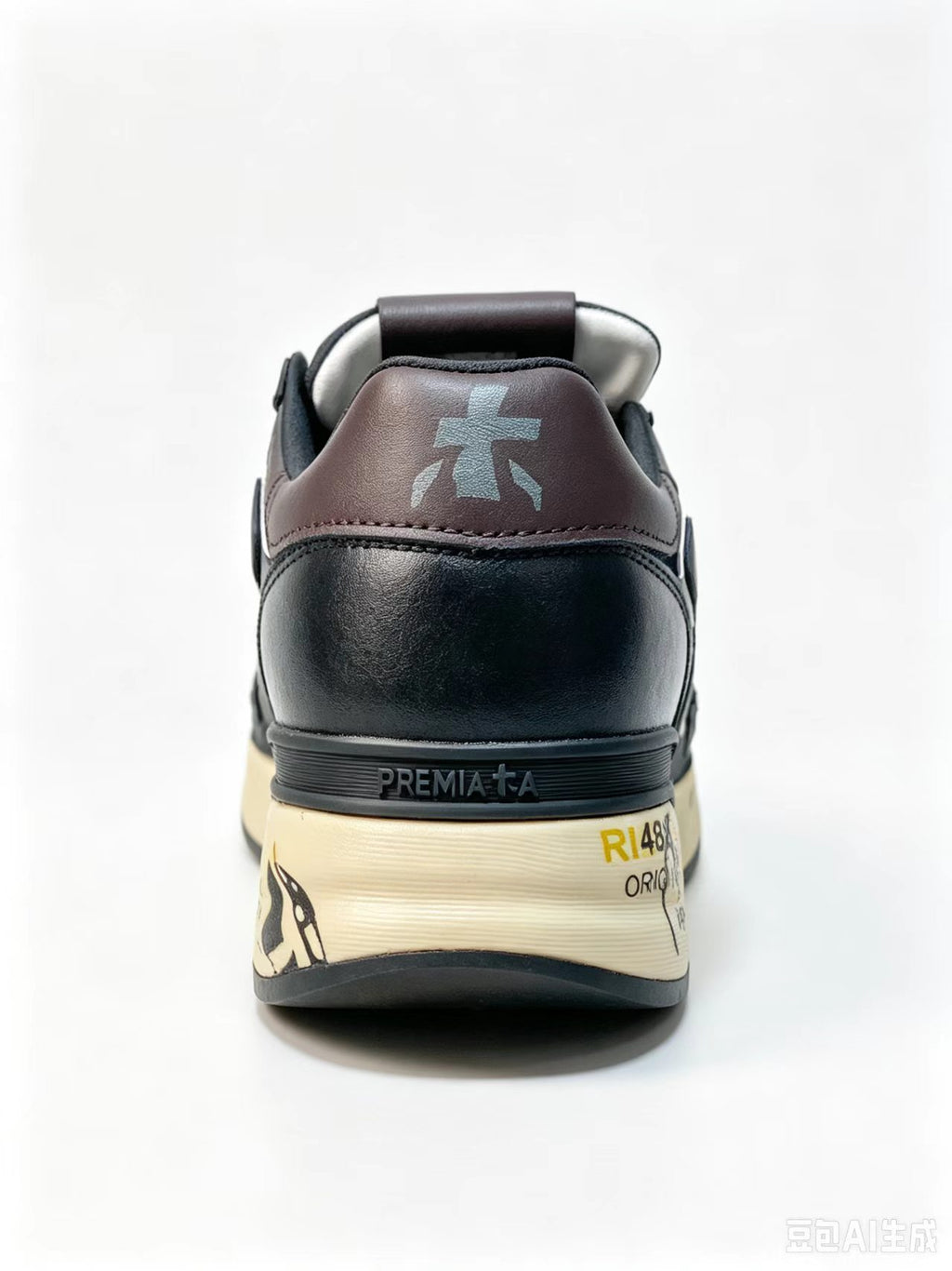 Premiata Retro Low-Top Sneakers | Black & Red | Suede & Cowhide | EU 38–45