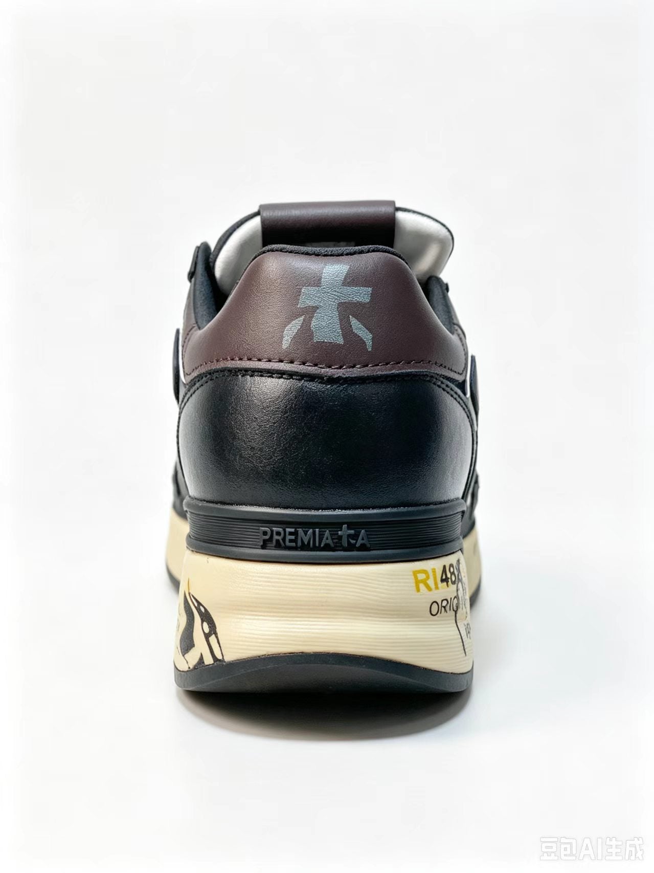 Premiata Retro Low-Top Sneakers | Black & Red | Suede & Cowhide | EU 38–45